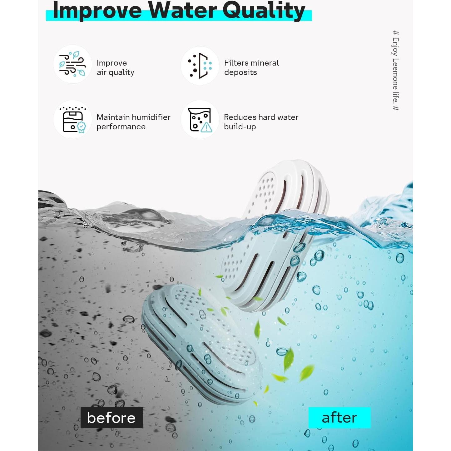 Cartucho de Desmineralización Leemone 4 Pack para Humidificadores