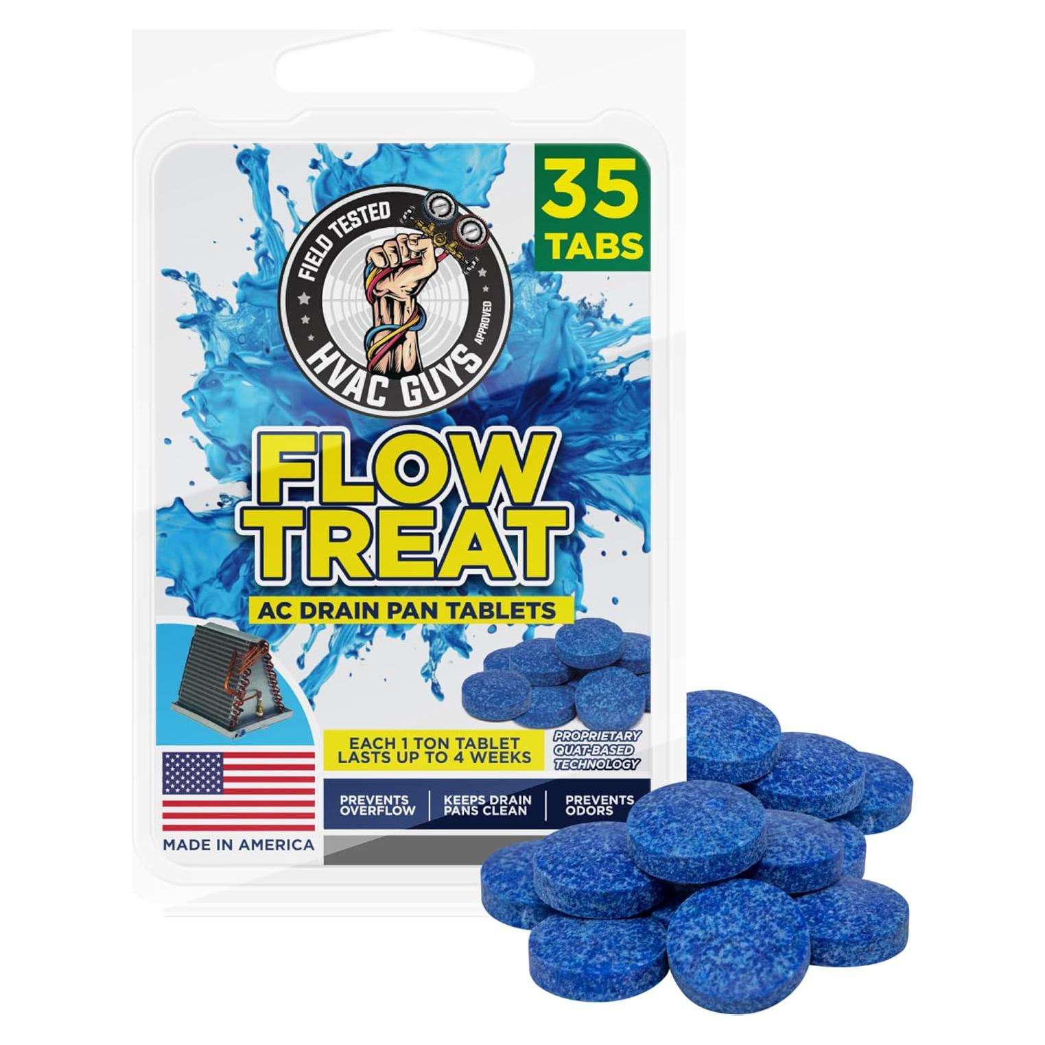 Tabletas de Drenaje HVAC Flow Treat 35PK - Control de Olores
