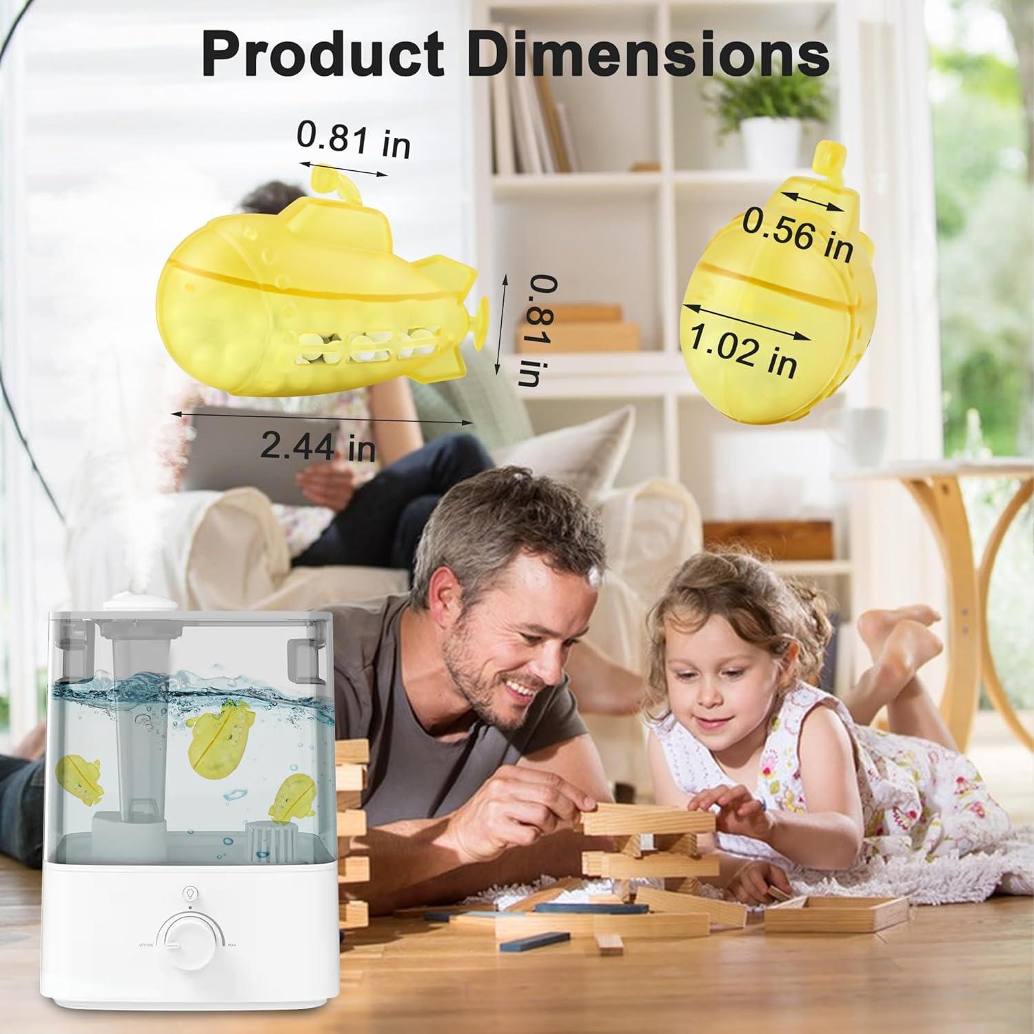 Limpiador de Humidificador Puxyblue 9-Pack Submarino Amarillo