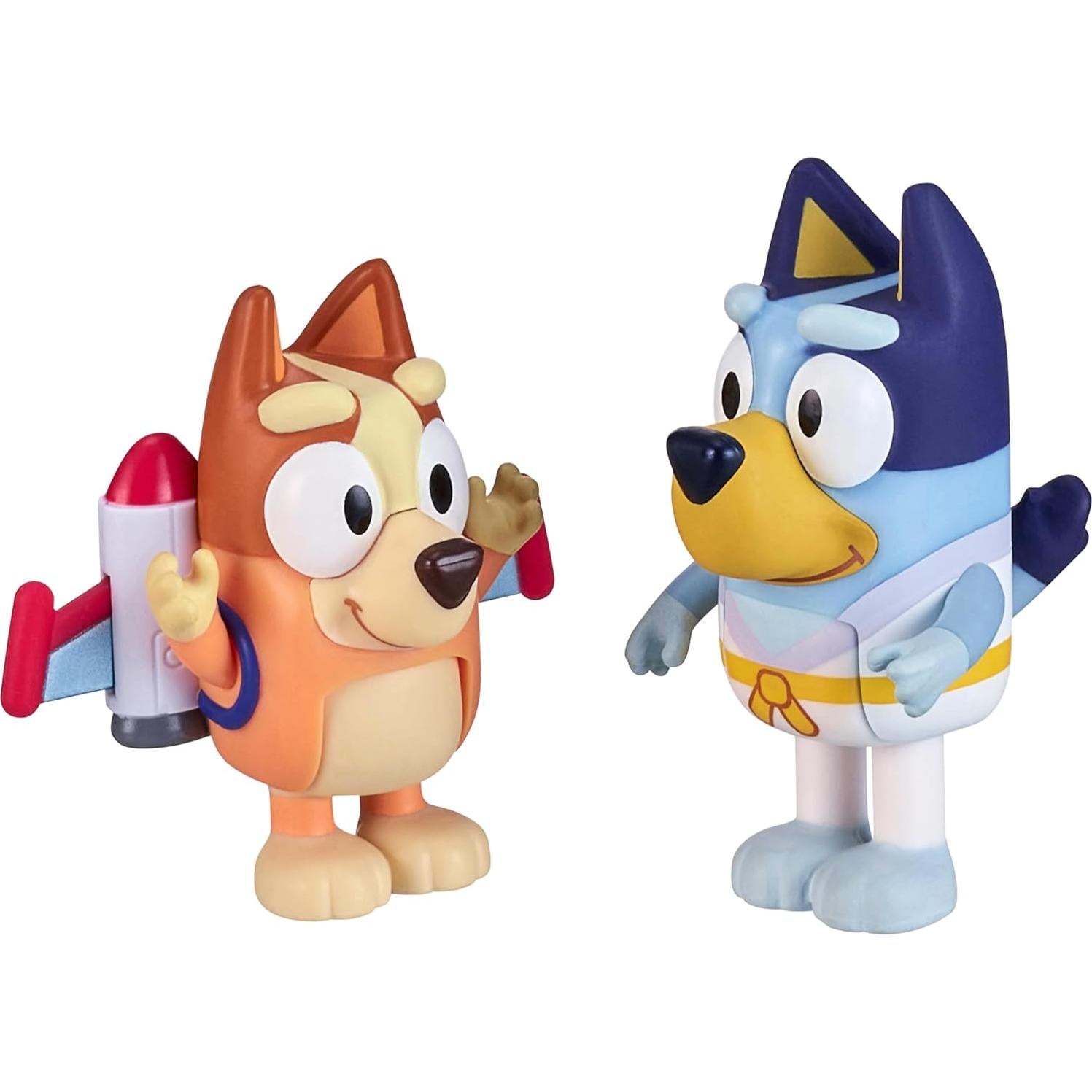 Figuras Bluey 2-Pack Héroes de Acción 6.35 cm con Accesorios