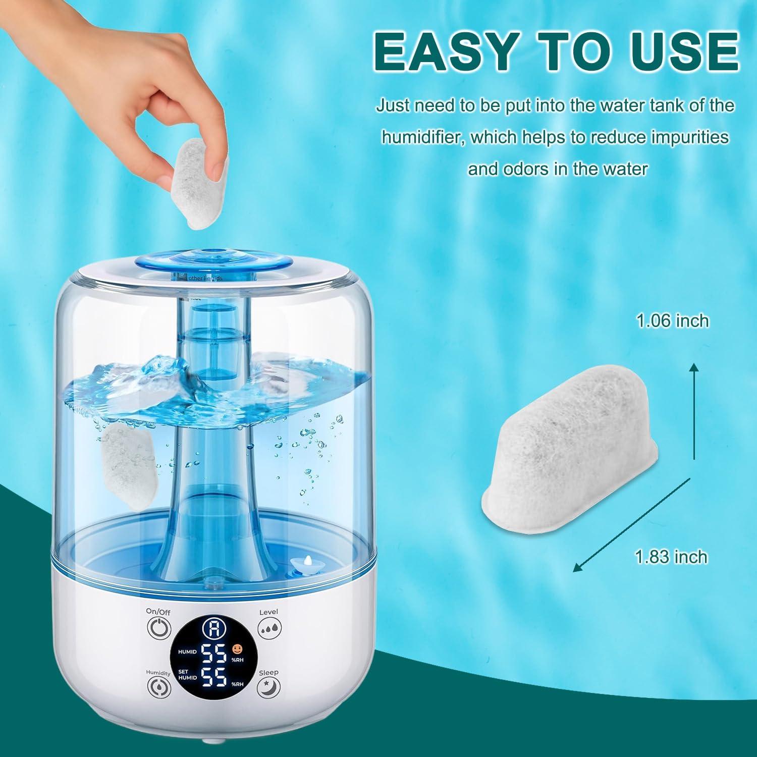 Cartucho Desmineralizador Slirceods para Humidificadores Ultrasónicos - 12 Filtros