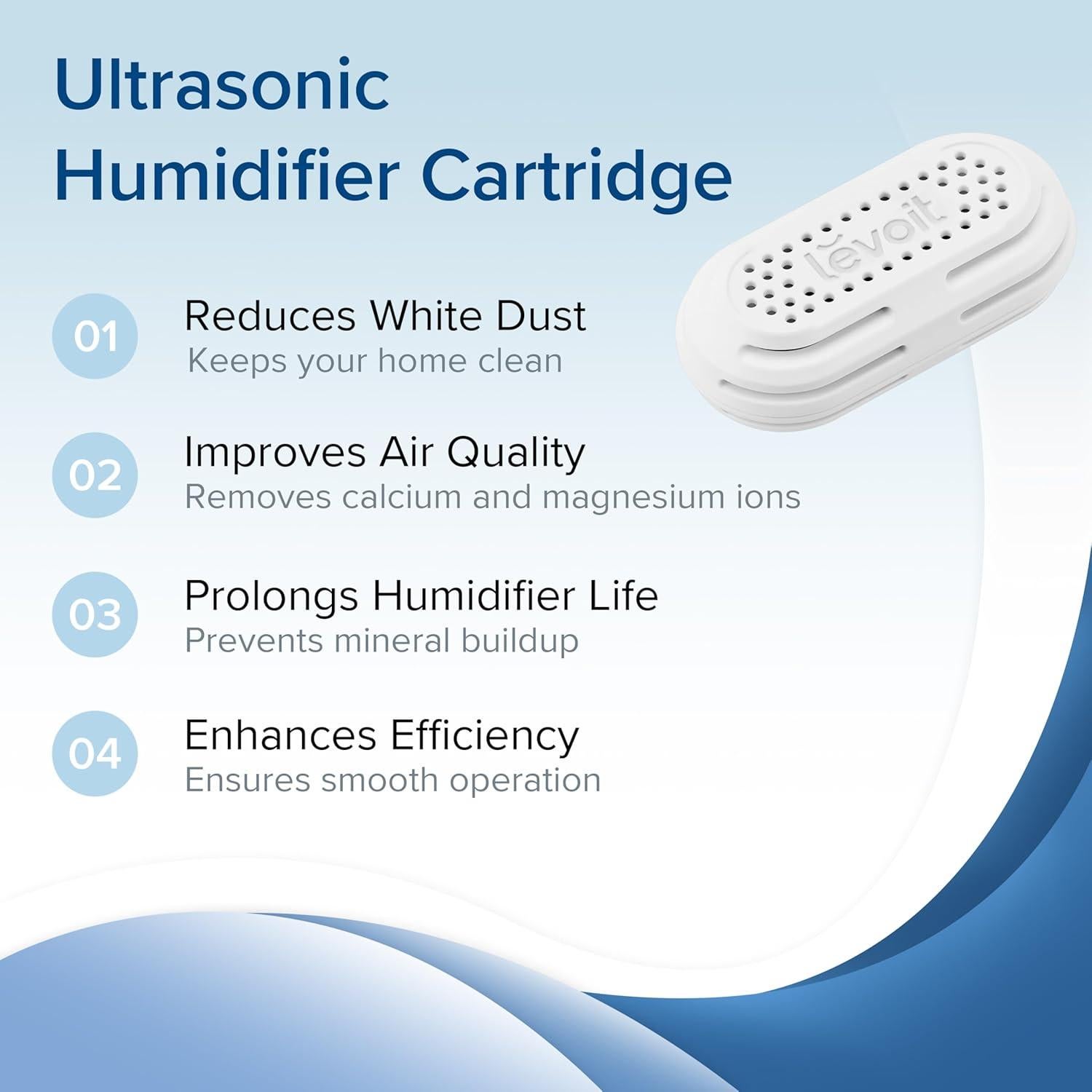 Cartucho de Desmineralización LEVOIT 3-Pack para Humidificadores