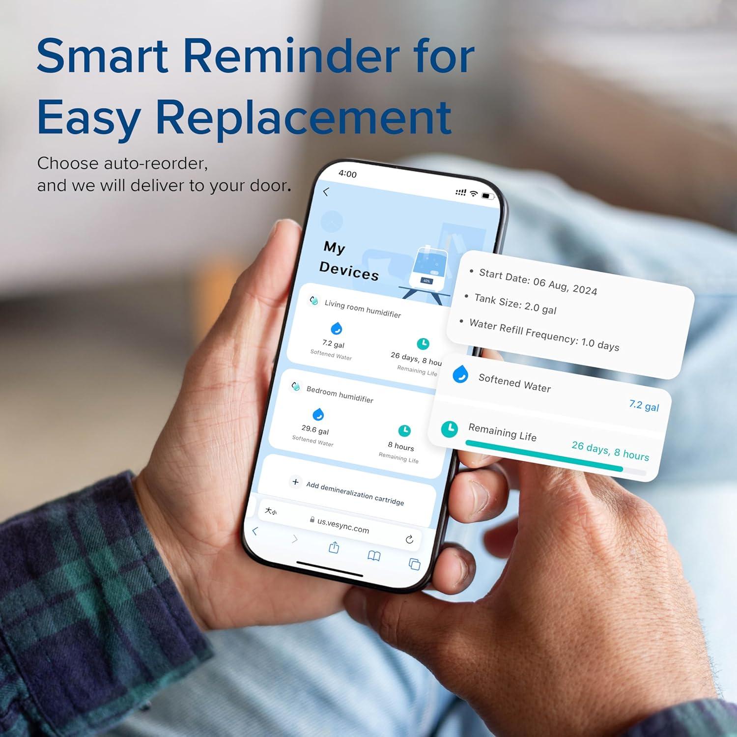 Cartucho de Desmineralización LEVOIT 3-Pack para Humidificadores
