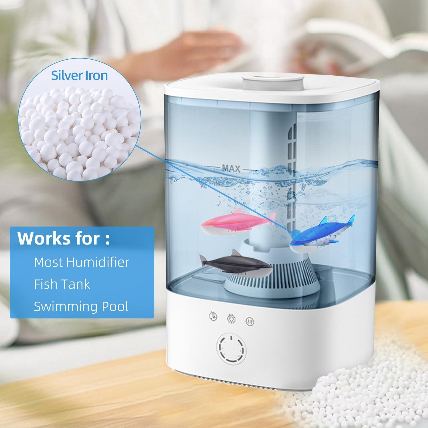 Limpiador de Humidificador HIHEPA 6 Paquetes Tiburón Gris