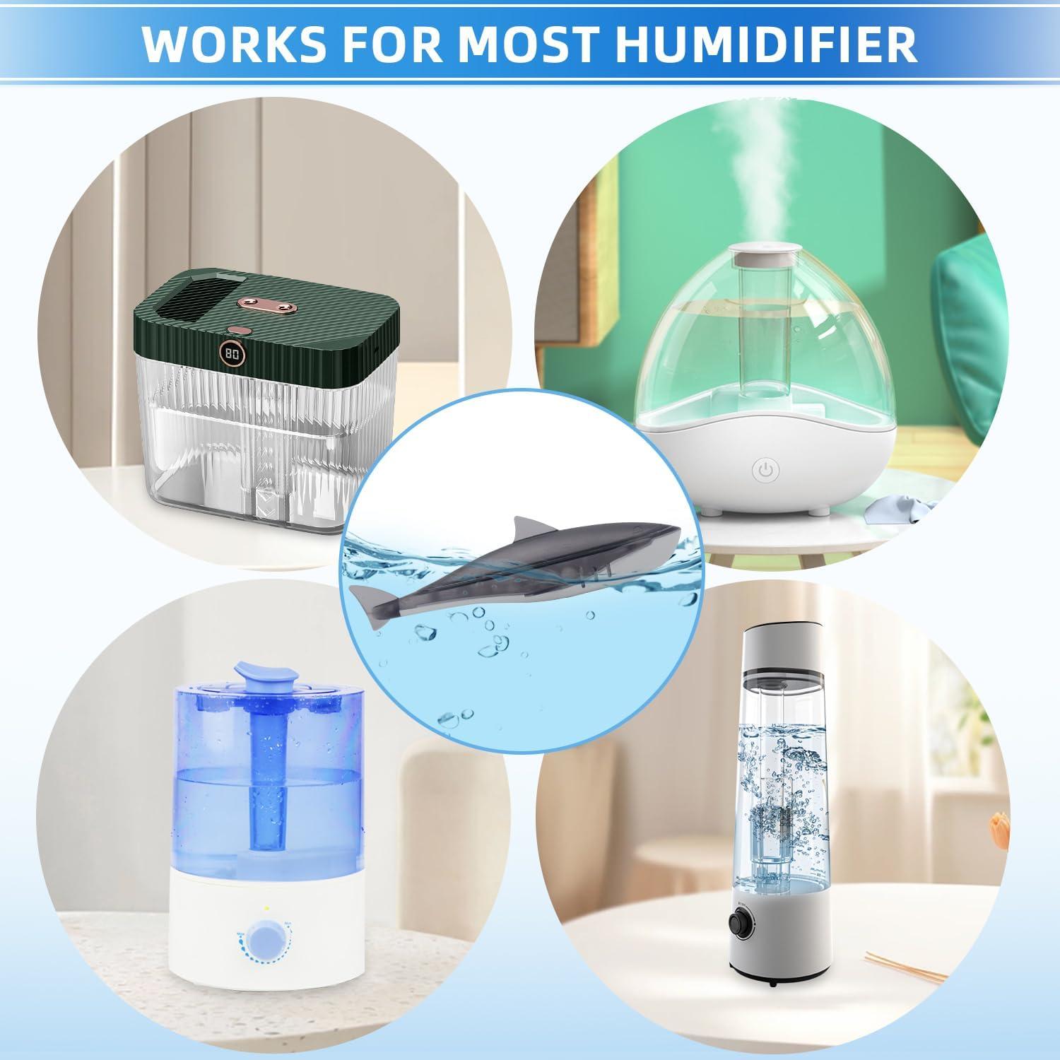 Limpiador de Humidificador HIHEPA 6 Paquetes Tiburón Gris
