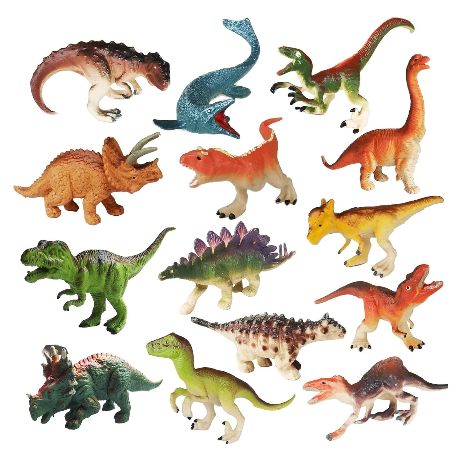 14 Pcs Juguetes Dinosaurios Yowlieu Figuras Realistas