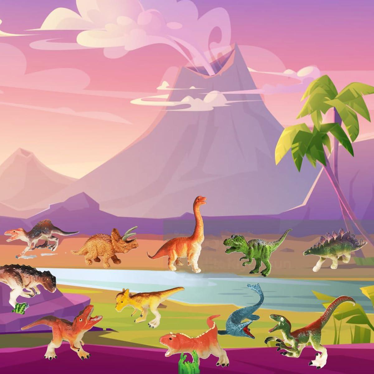 14 Pcs Juguetes Dinosaurios Yowlieu Figuras Realistas