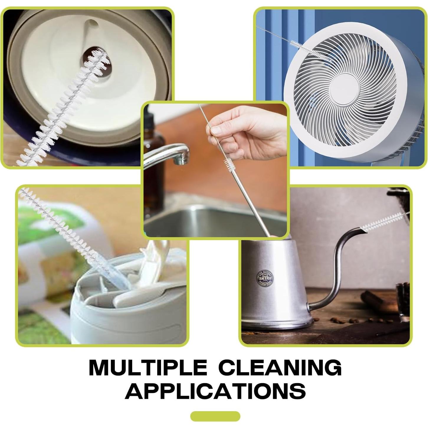 Juego de 8 Cepillos Limpiadores de Pajitas BRUSH FAMILY 30.48 cm