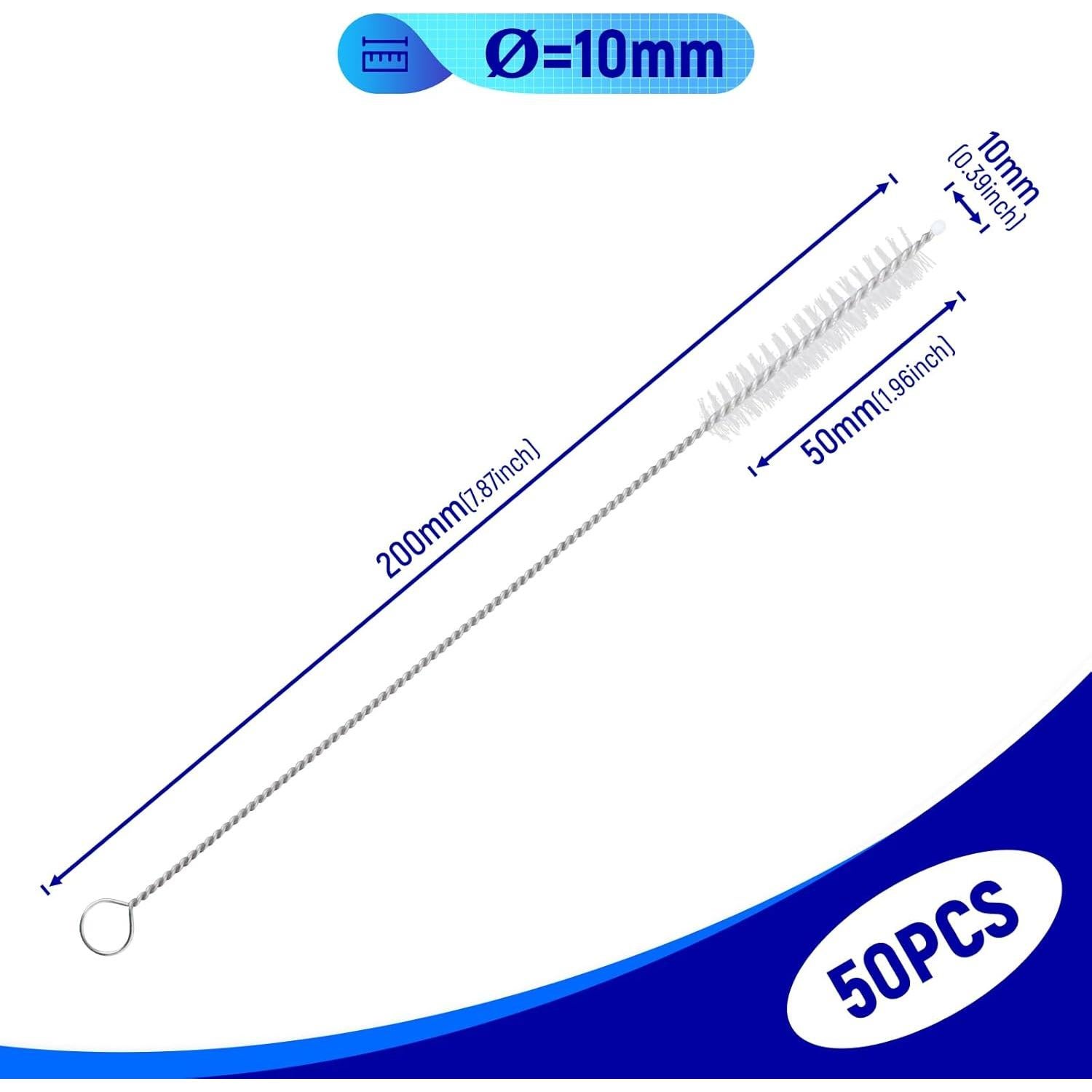 Kit de 50 Cepillos Limpiadores Reutilizables Kesoto 10mm