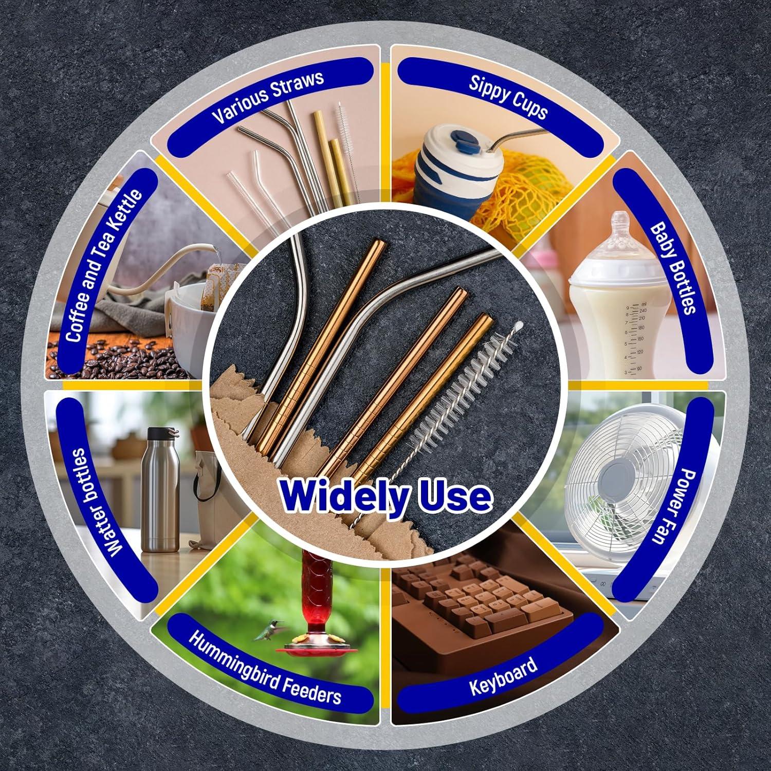 Kit de 50 Cepillos Limpiadores Reutilizables Kesoto 10mm