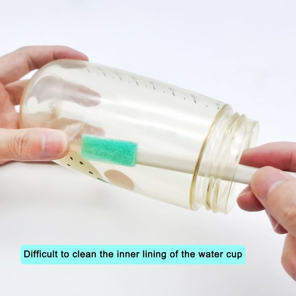 YuCool Ice Machine Cleaning Tools,8Pcs Ice Maker Cleaning Brush Set with 2Pcs Drain Pipe Brush Nylon Bristles and 2Pcs Long Straw Brush