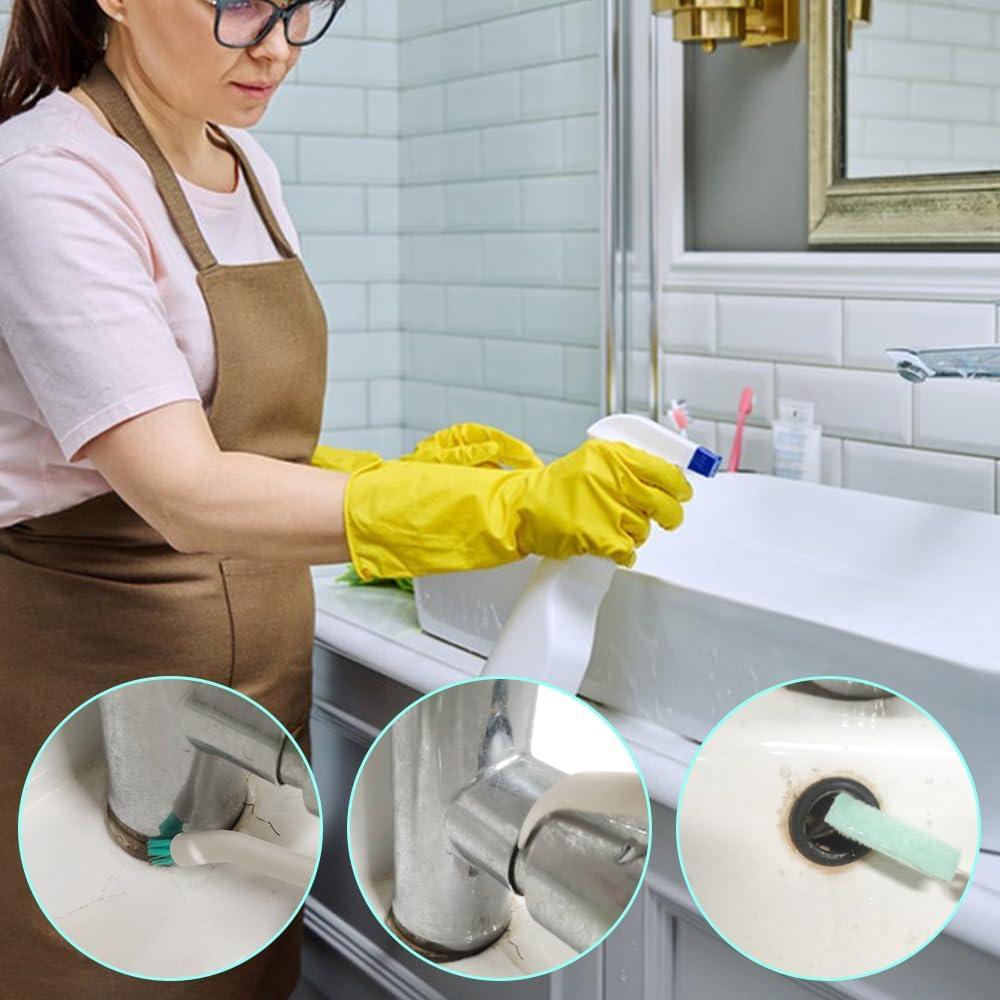 YuCool Ice Machine Cleaning Tools,8Pcs Ice Maker Cleaning Brush Set with 2Pcs Drain Pipe Brush Nylon Bristles and 2Pcs Long Straw Brush