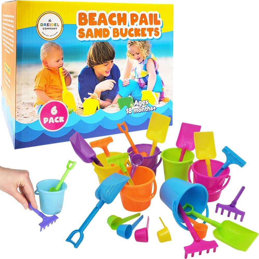 Mini Juegos de Playa The Dreidel Company 6-Pack Juguetes