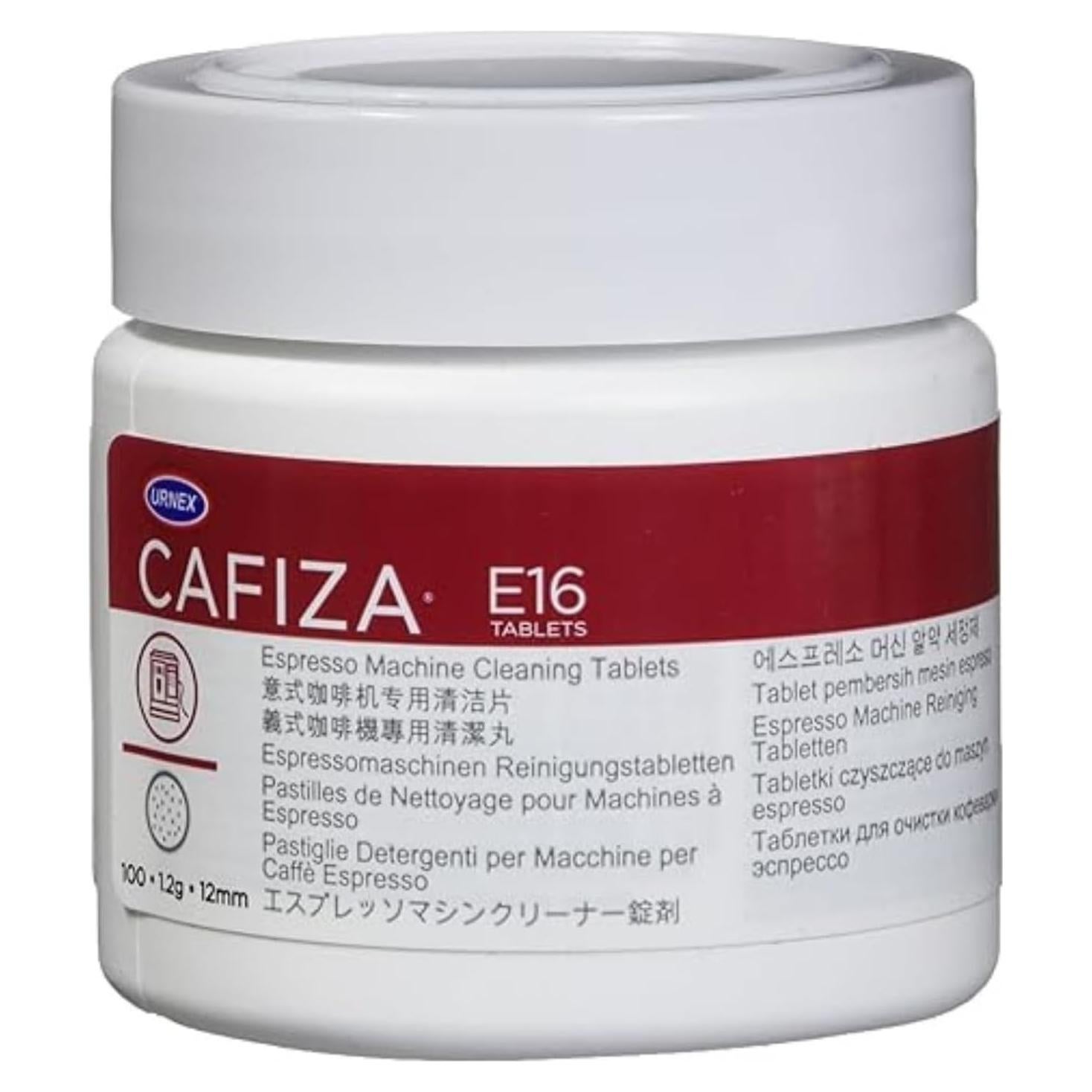Tabletas de limpieza Urnex Cafiza para máquinas de espresso - 100 unidades