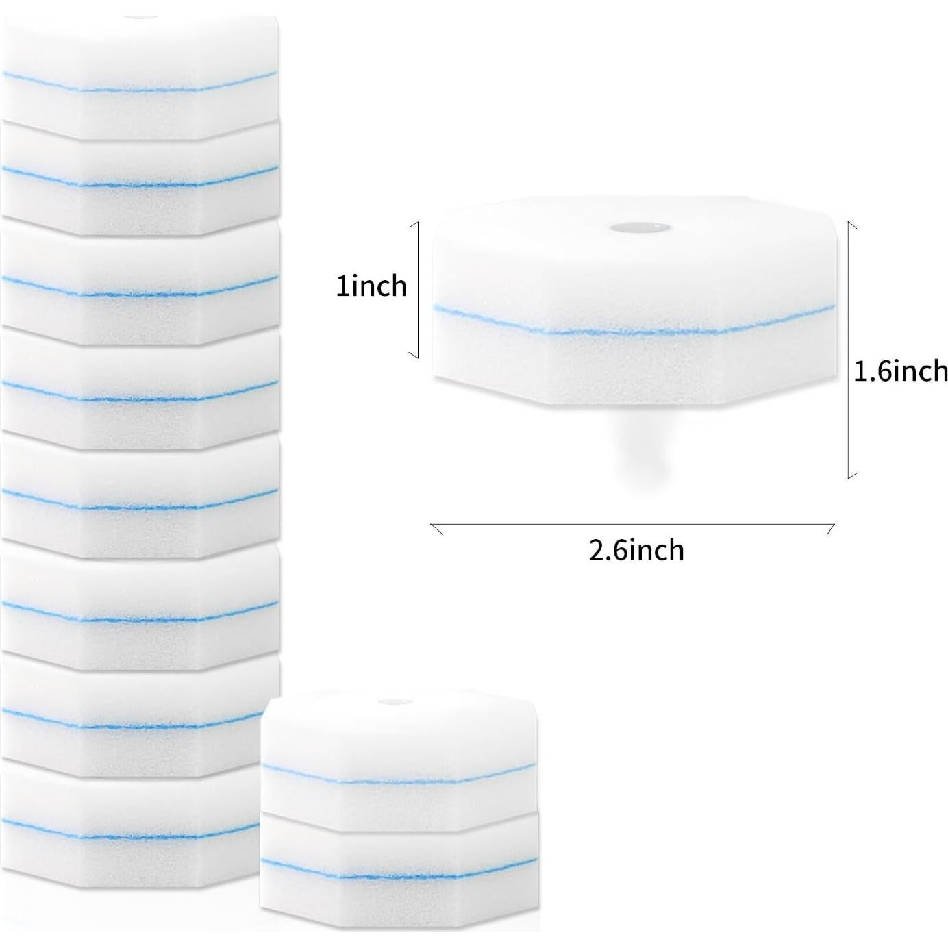 10 Recargas de Cabezas de Limpieza de Inodoro LYASILYHS