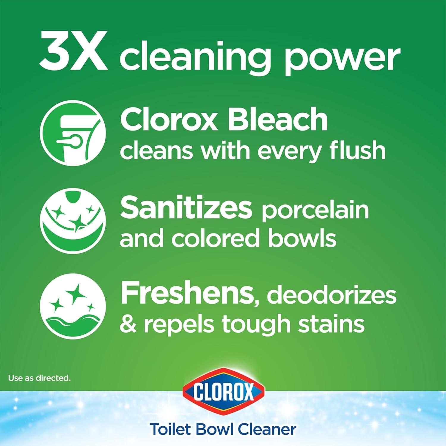 Tabletas de Inodoro Clorox Ultra Clean 4 Unidades 99.9% Bacterias