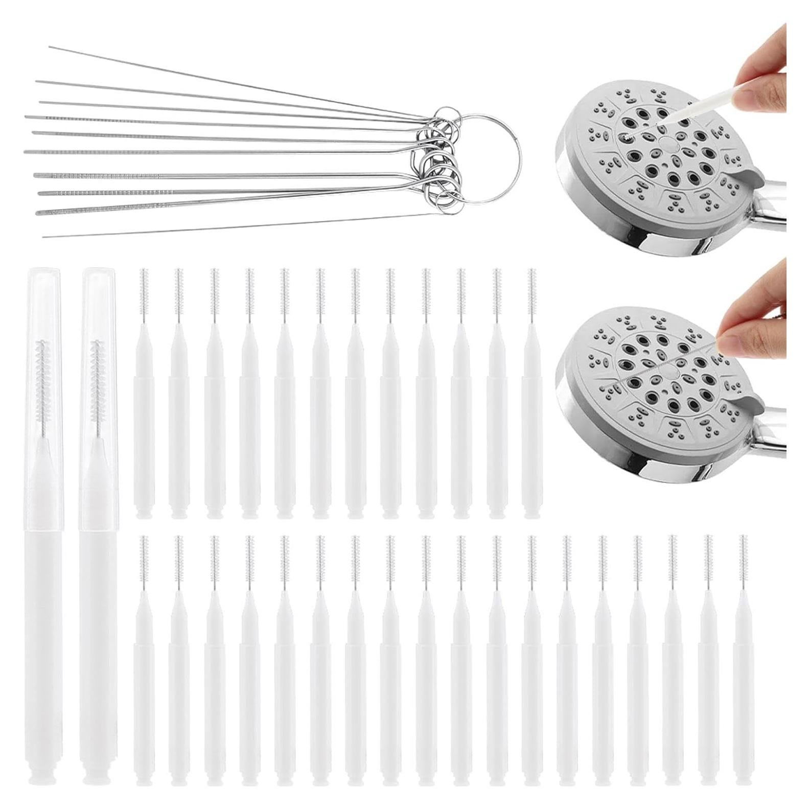 Juego de Limpieza de Cabezal de Ducha 40 Pcs HONUTIGE