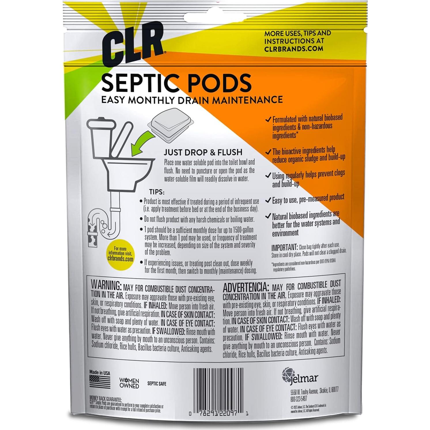 Pods de Tratamiento Séptico CLR - 6 Unidades Biobasadas