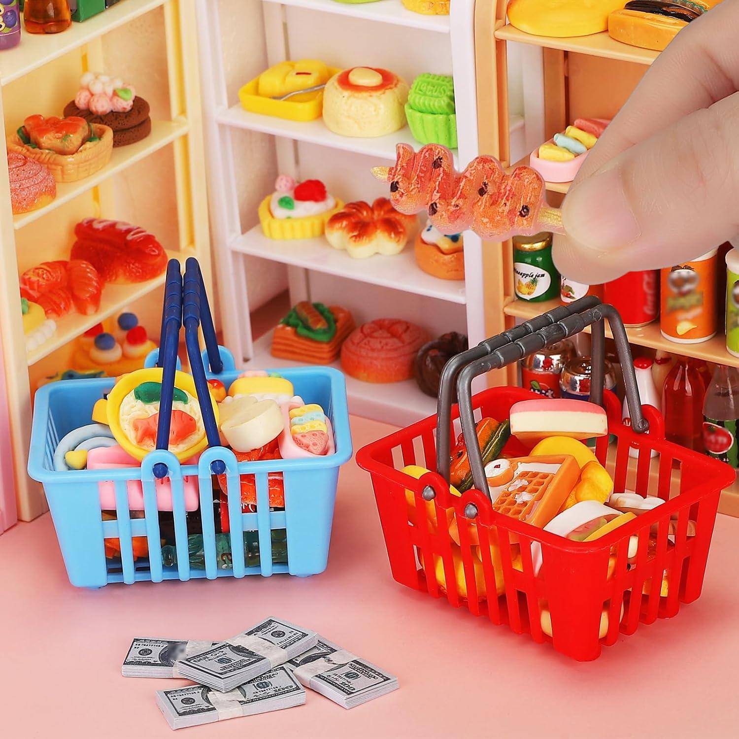 170 Piezas Miniaturas Estantes Supermercado Kapeiluo Juguete