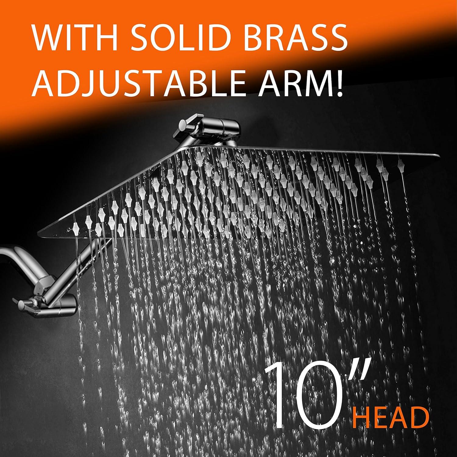 Cabezal de Ducha Cuadrado 10" HotelSpa de Acero Inoxidable