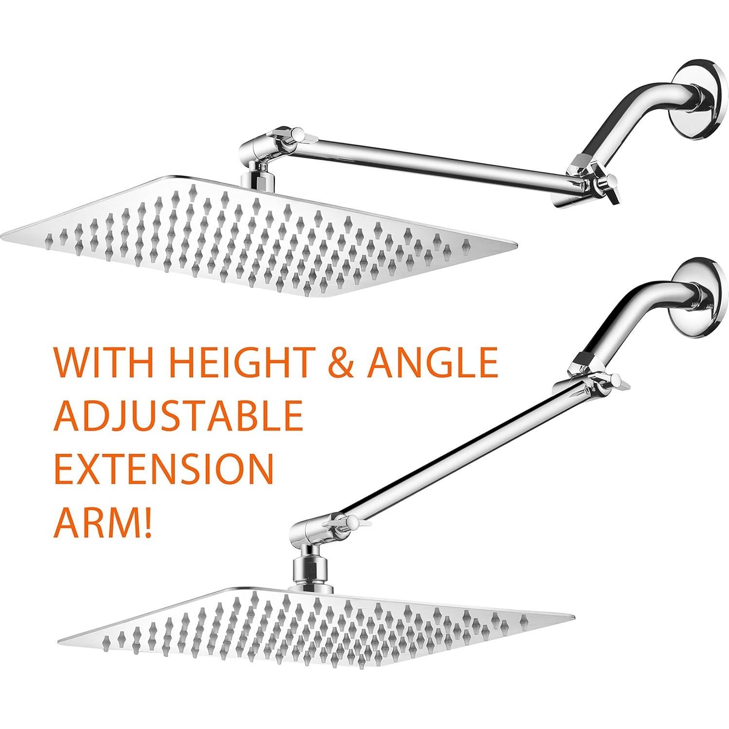 Cabezal de Ducha Cuadrado 10" HotelSpa de Acero Inoxidable