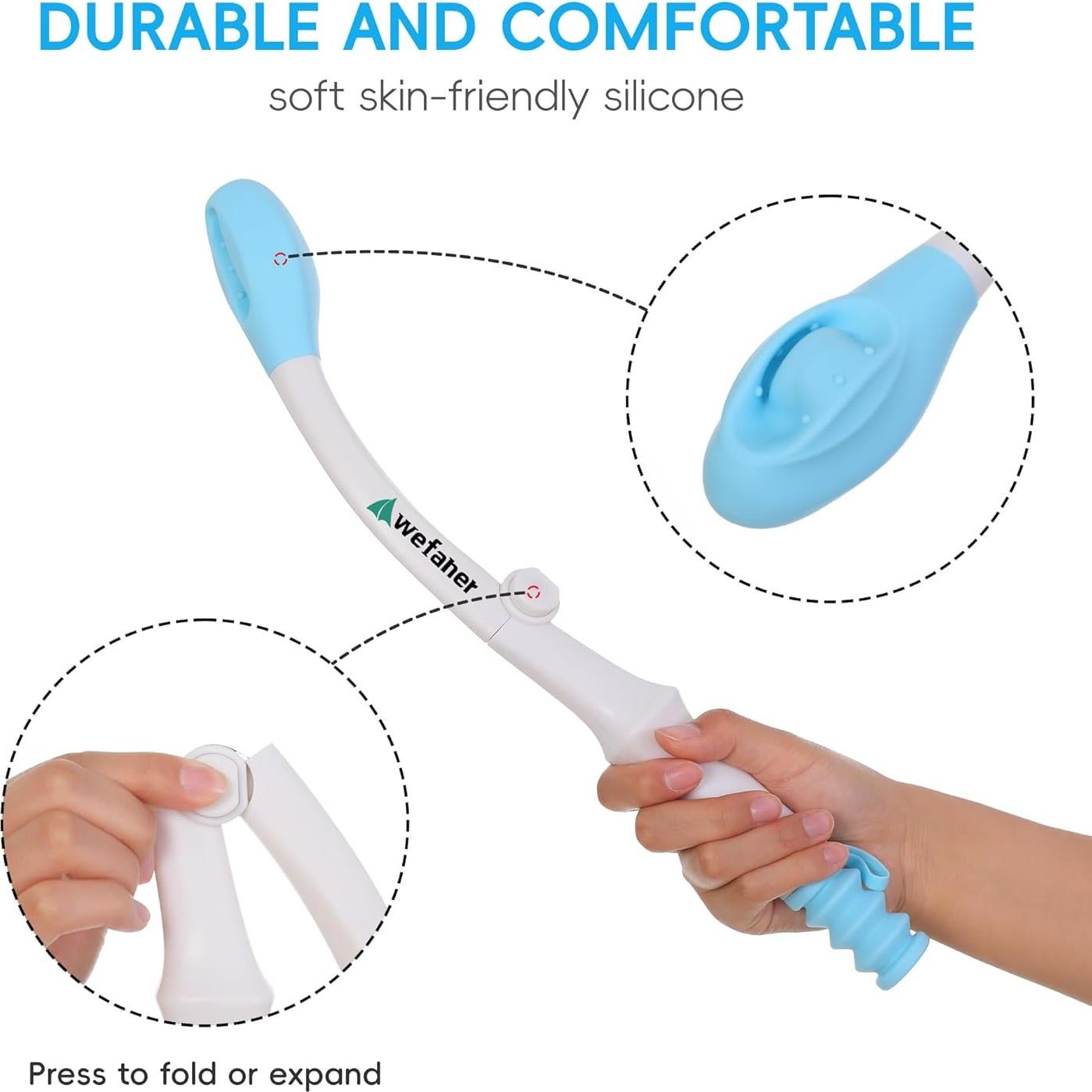 Herramienta de Limpieza de Inodoro Plegable Wefaner + 20 Toallas