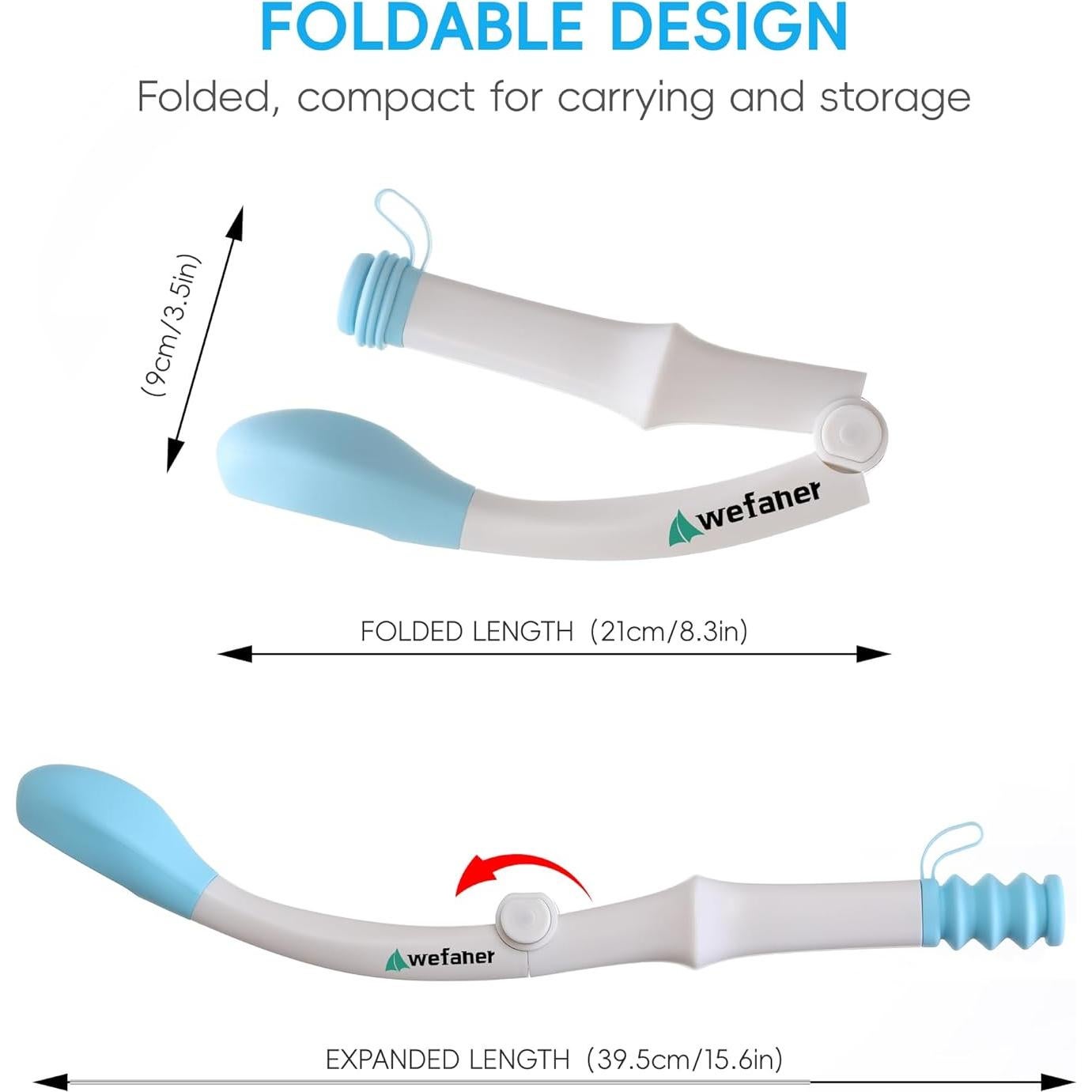 Herramienta de Limpieza de Inodoro Plegable Wefaner + 20 Toallas