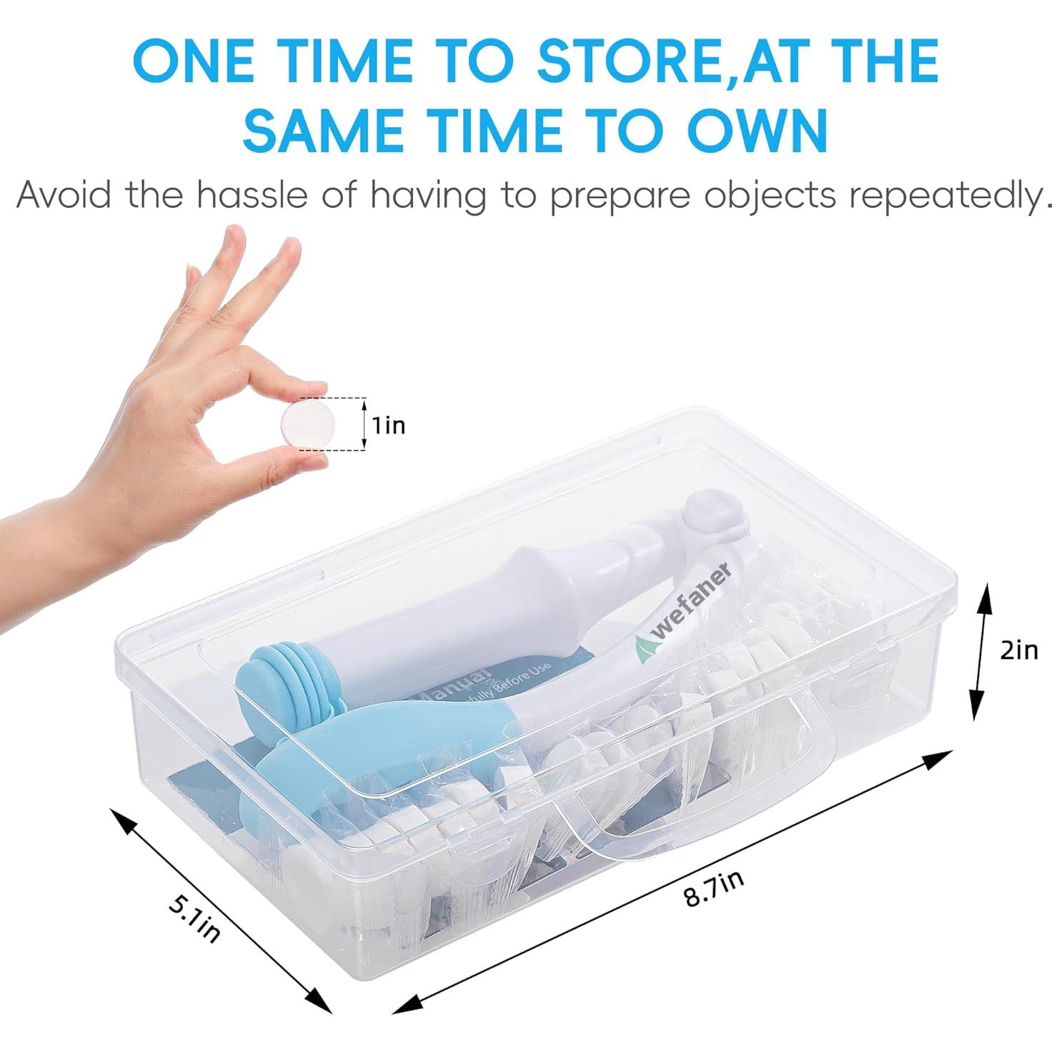 Herramienta de Limpieza de Inodoro Plegable Wefaner + 20 Toallas