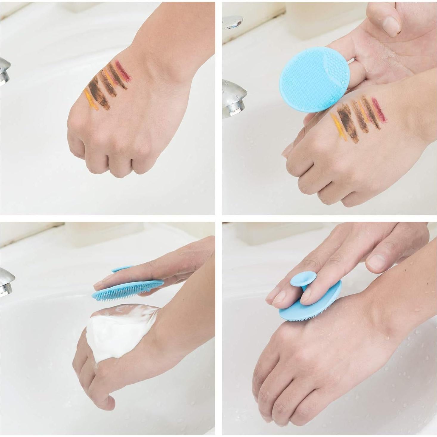 Cepillo Facial de Silicona Luckyiren - Exfoliador Multicolor 4 en 1