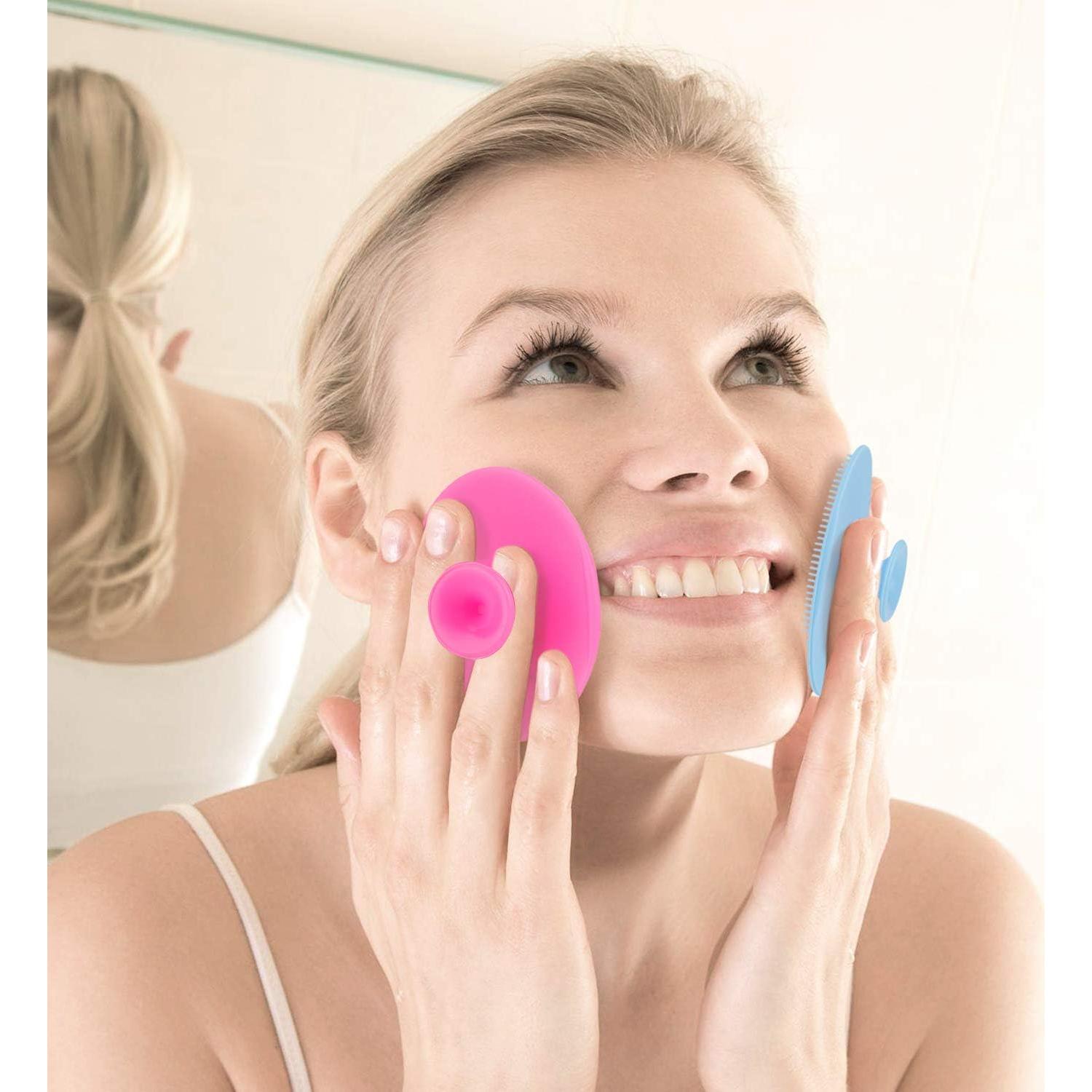 Cepillo Facial de Silicona Luckyiren - Exfoliador Multicolor 4 en 1