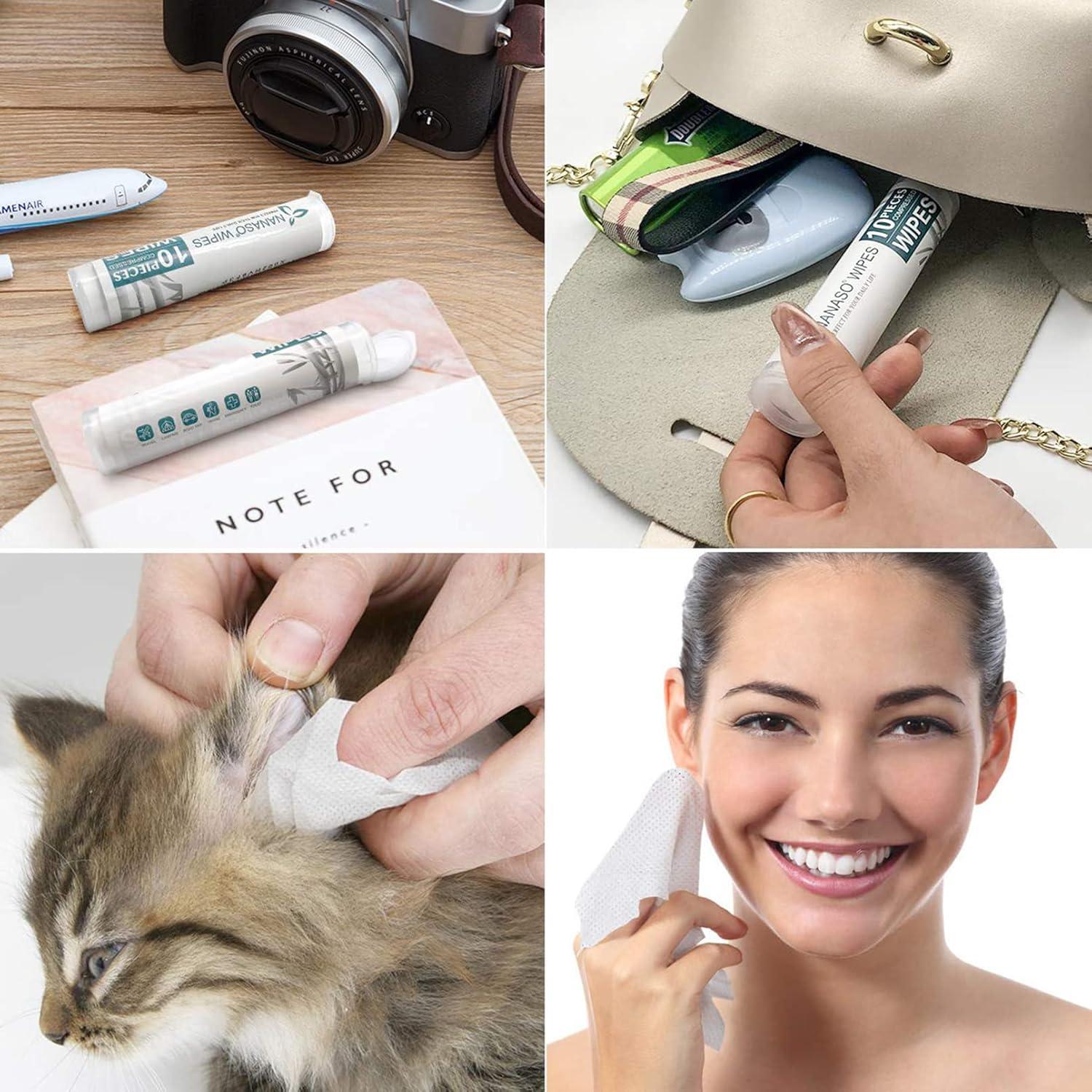 Toallitas Comprimidas de Algodón NANASO - Paquete de 100