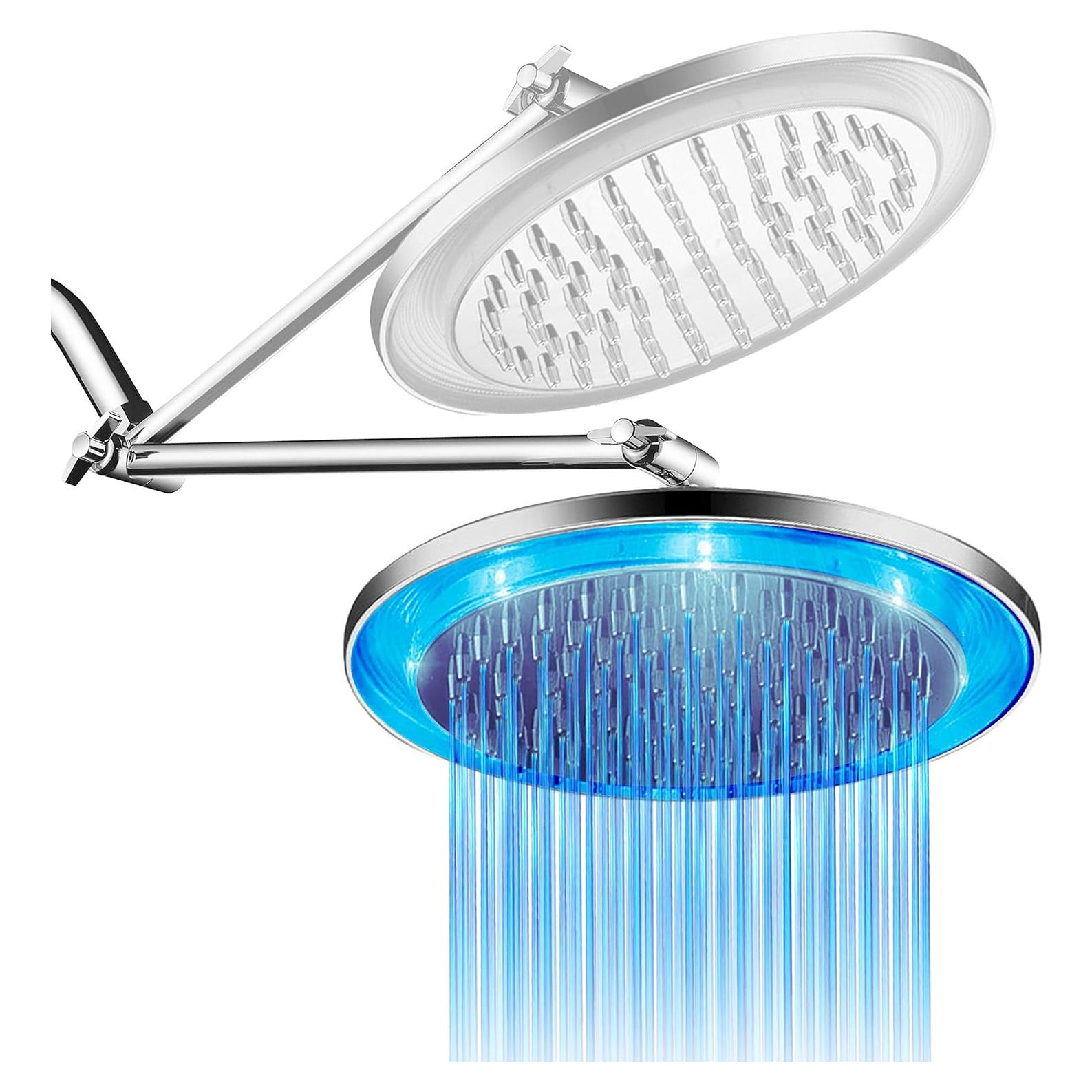 Cabezal de Ducha LED HotelSpa 10" con Brazo Ajustable 11"