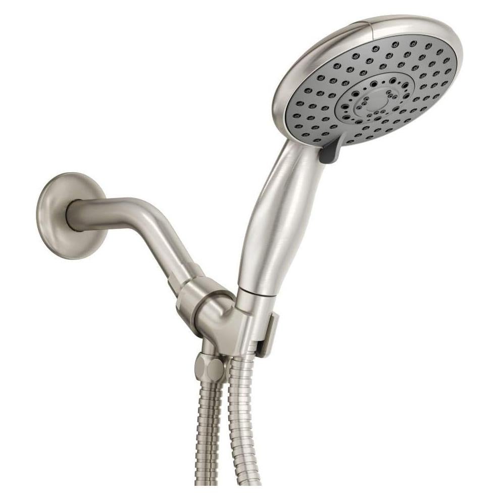 Cabezal de ducha de mano Ana Bath 5 funciones 5" níquel cepillado