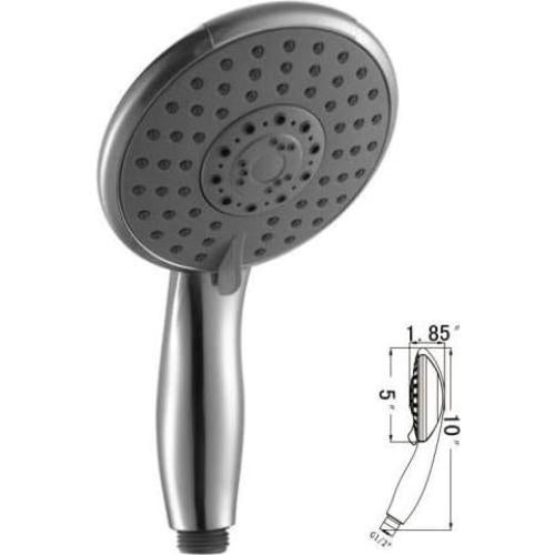 Cabezal de ducha de mano Ana Bath 5 funciones 5" níquel cepillado