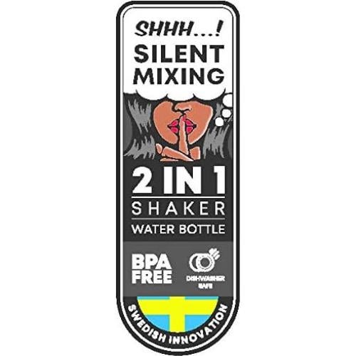 Botella Mezcladora Smartshake Original 20 oz Azul Neón