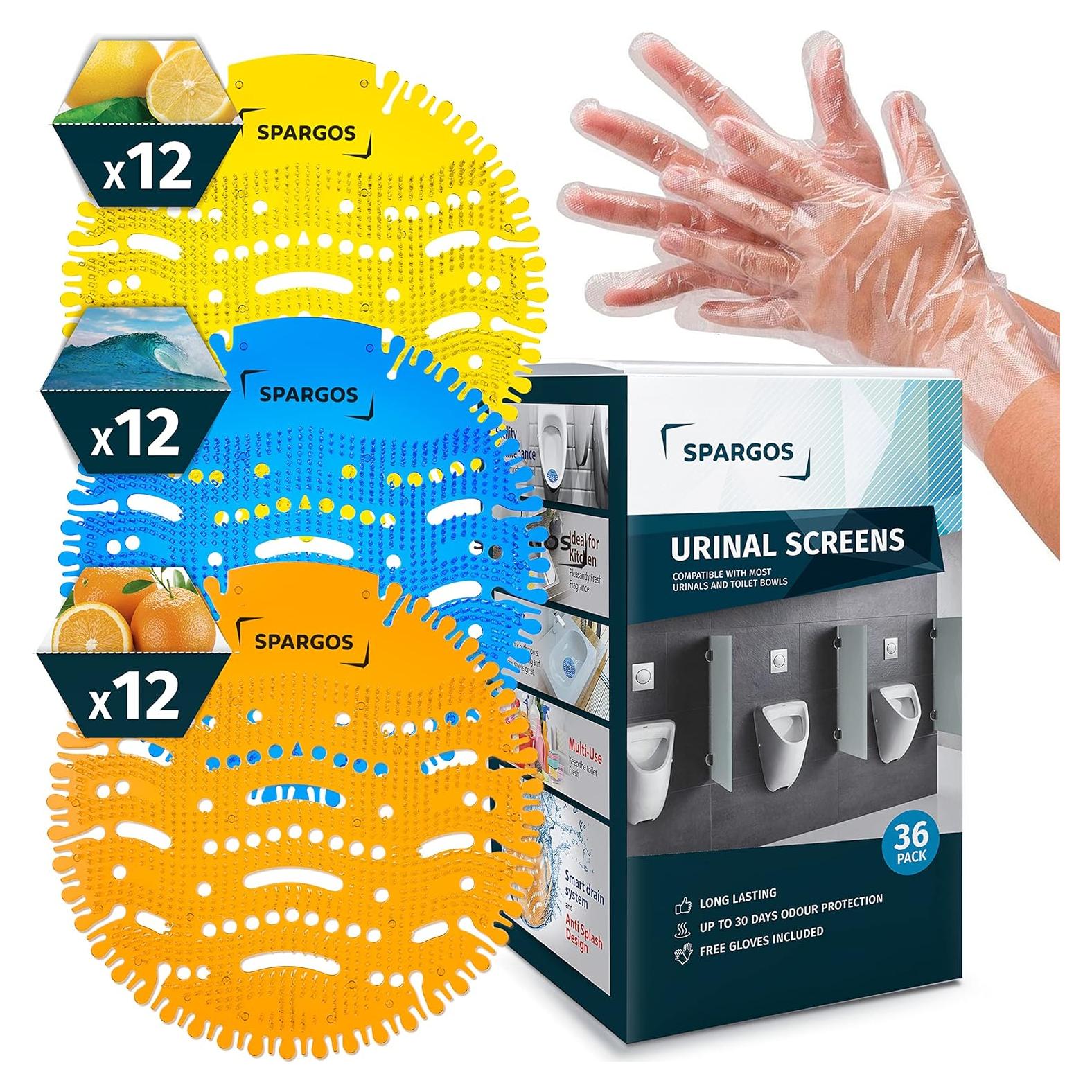 Desodorante de Urinal Spargos - 36 Almohadillas Aromáticas