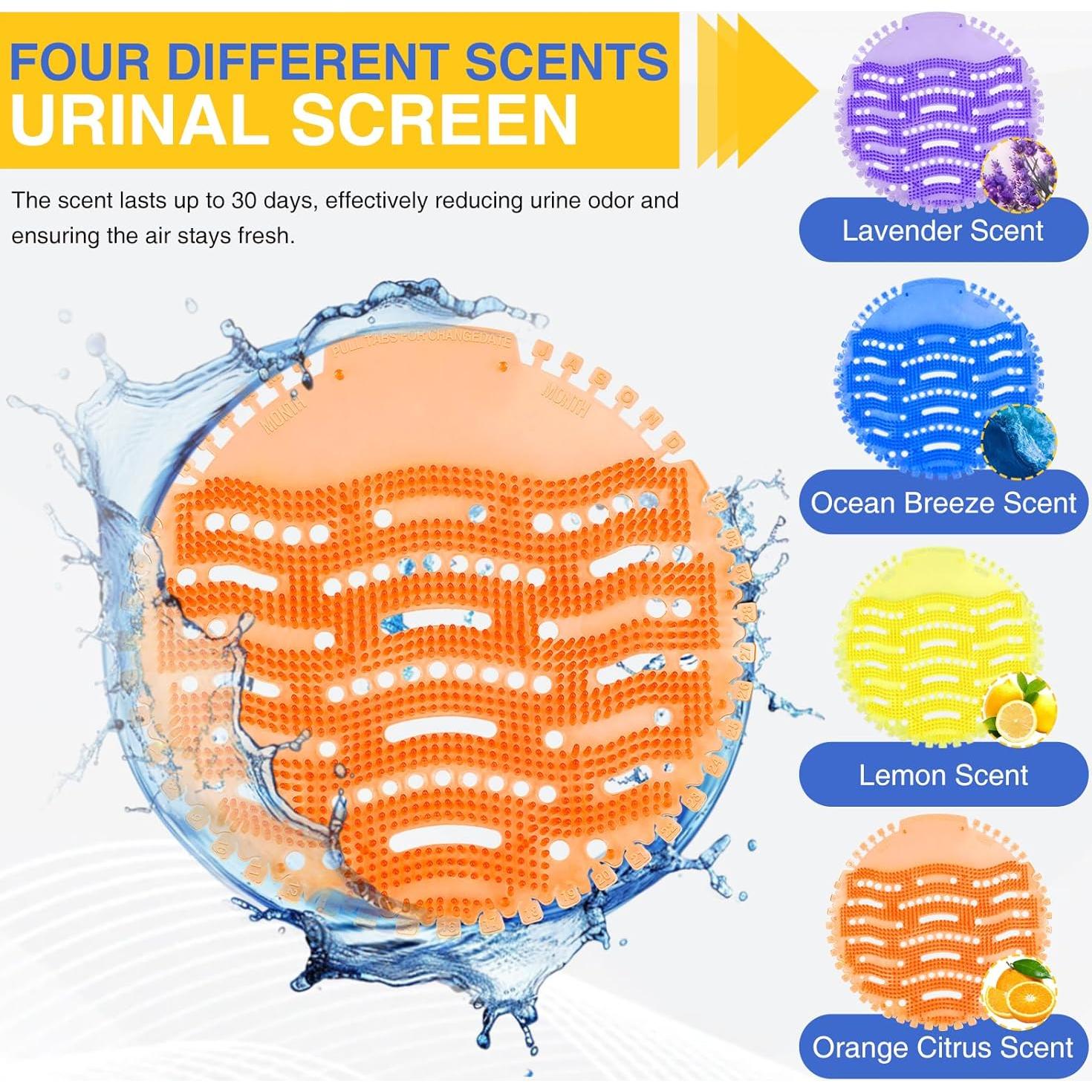 16 Pack Desodorante Pantalla de Orinal TENKAIWICK con Guantes