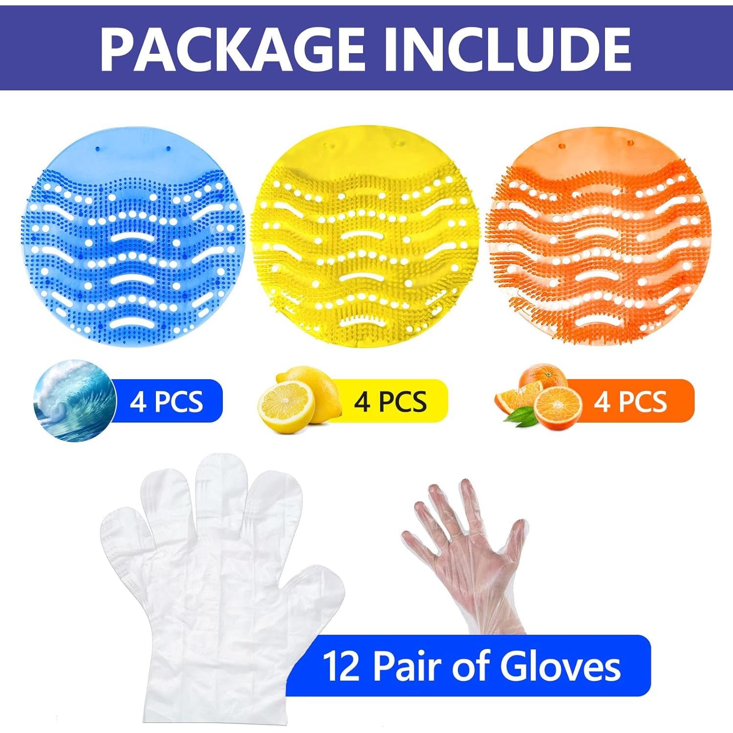 Desodorante de Pantalla de Urinal DKundZH - Paquete 12 Pastillas Aromatizadas