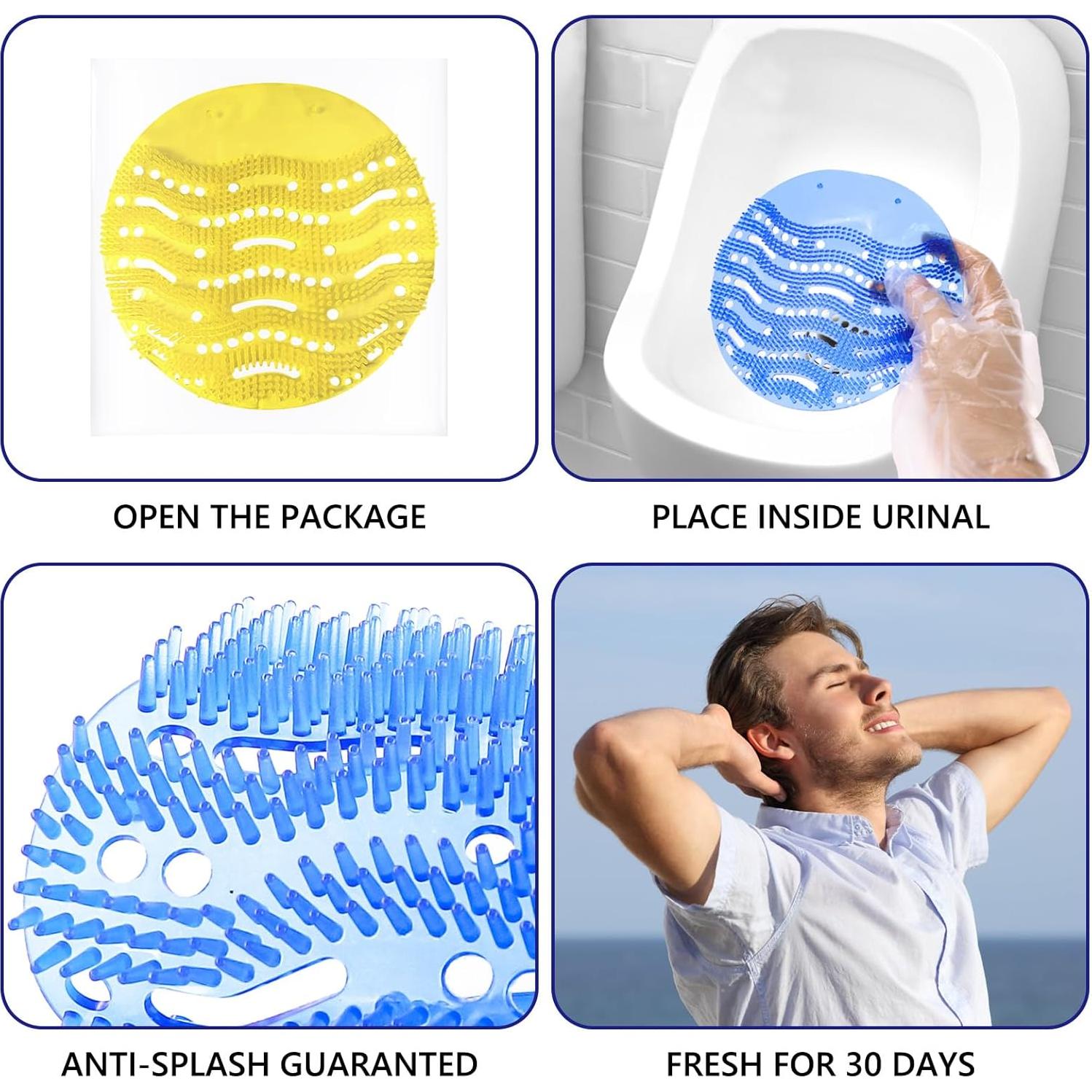 Desodorante de Pantalla de Urinal DKundZH - Paquete 12 Pastillas Aromatizadas