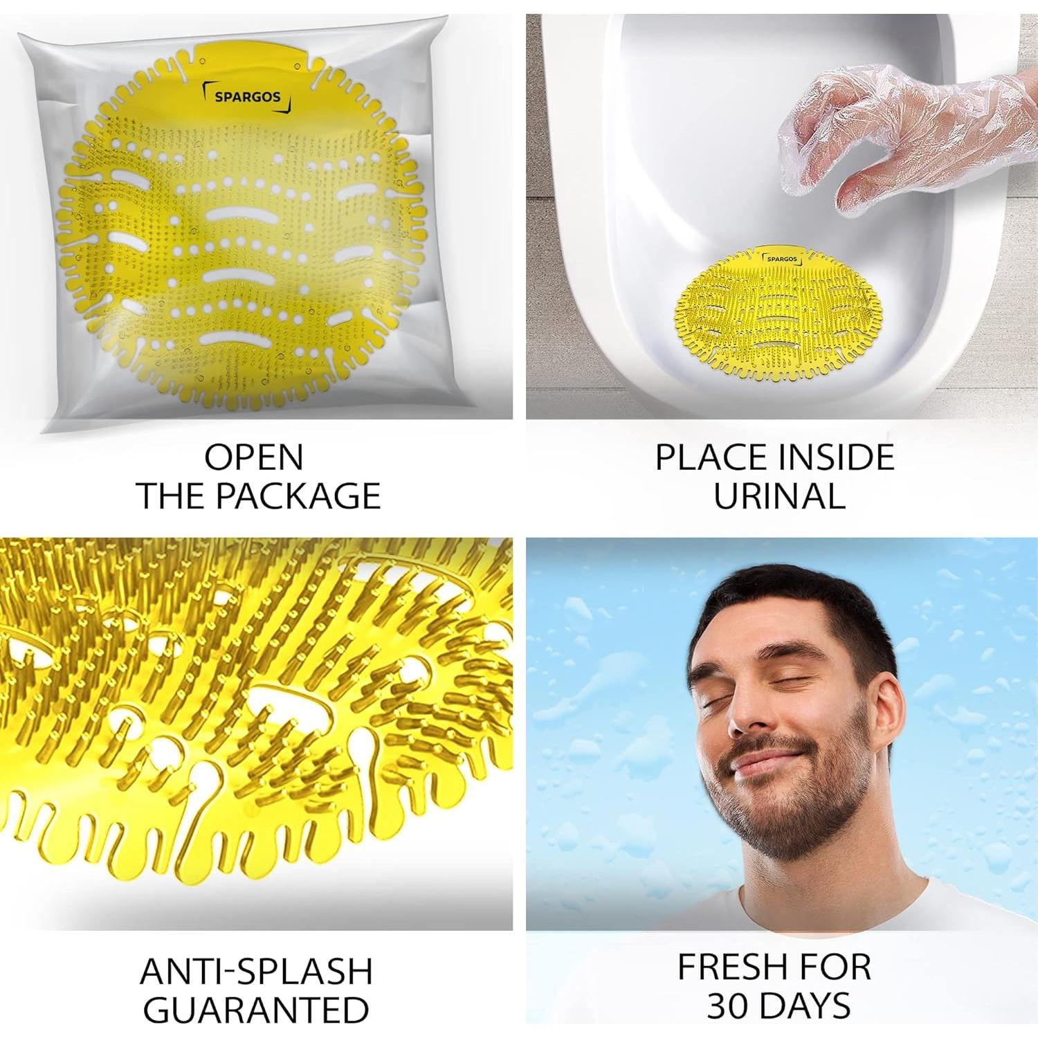Desodorante de Urinal Spargos - Paquete de 12 Pastillas Aromáticas