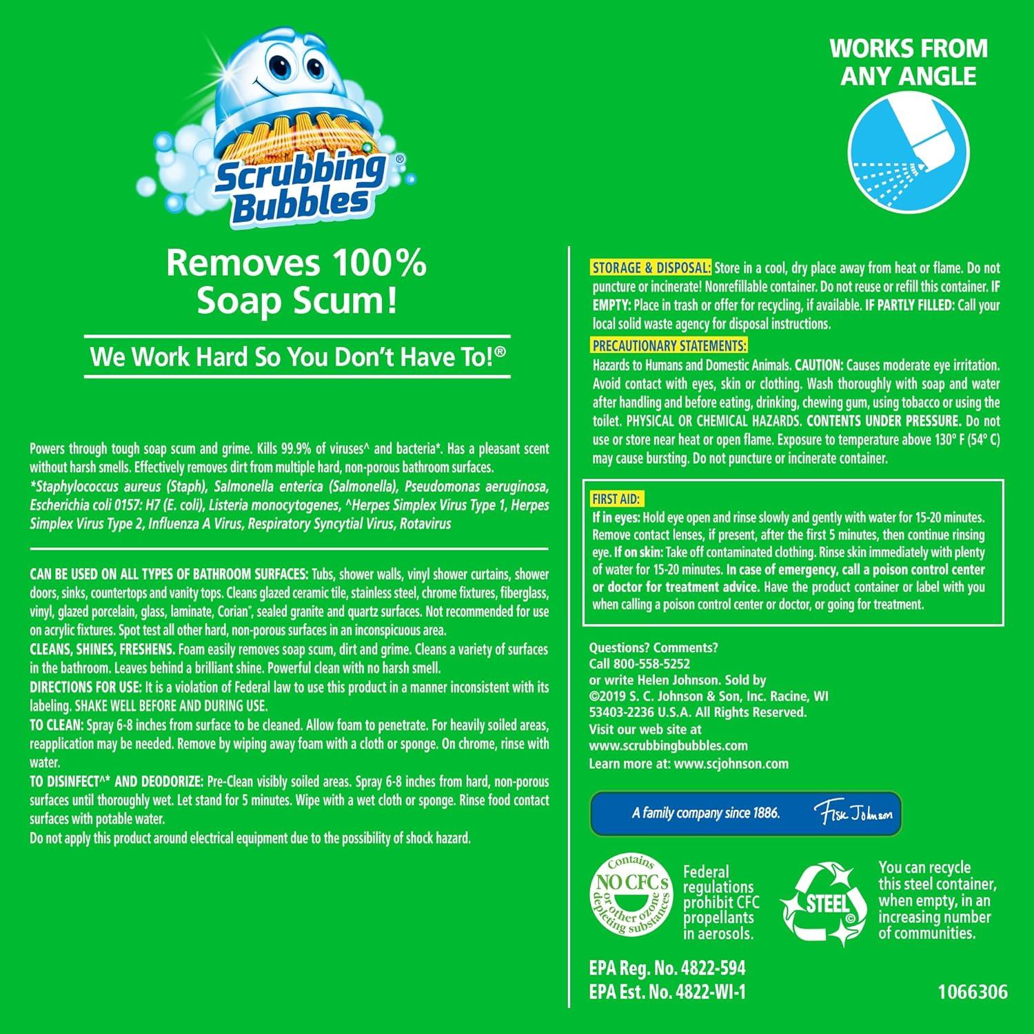 Limpiador Desinfectante para Baño Scrubbing Bubbles 20oz