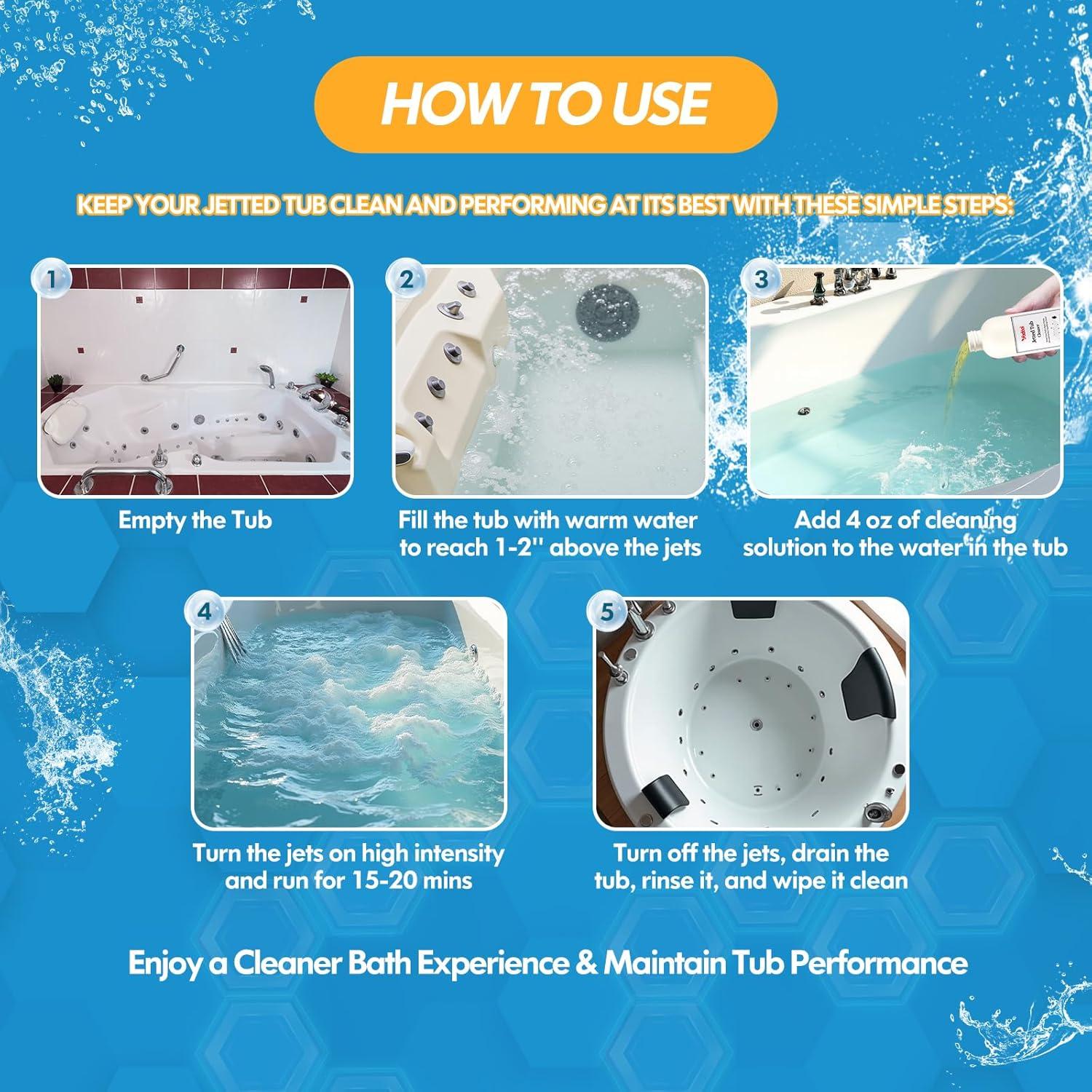 Limpiador de Bañera con Hidromasaje Yadool 480ml - Acción Rápida