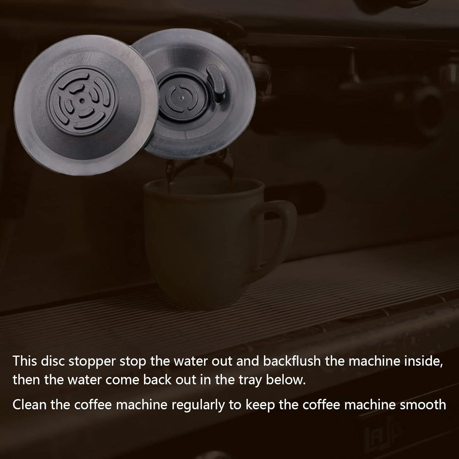 Paquete de 2 Discos de Limpieza para Espresso Breville 54mm