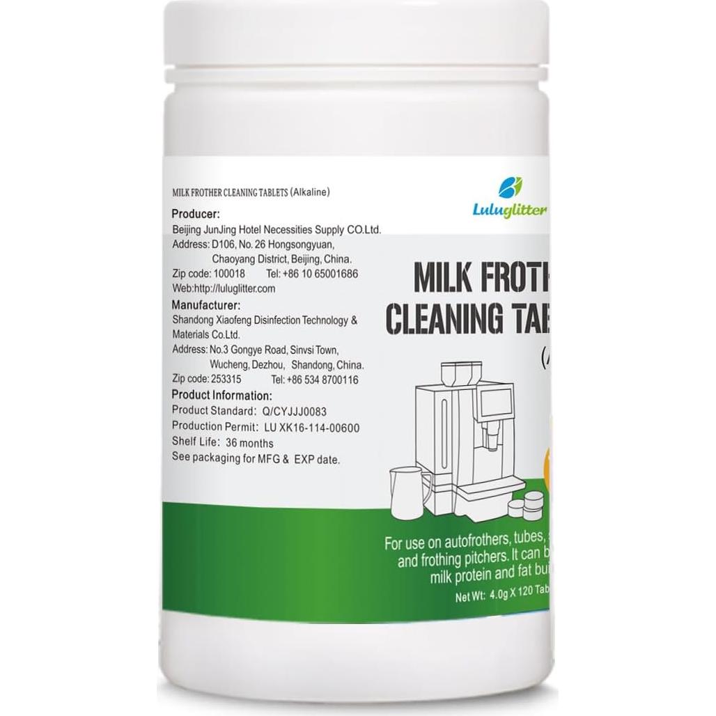 Tabletas Limpiadoras de Espumadores de Leche Junjing 4g - 20 Unidades