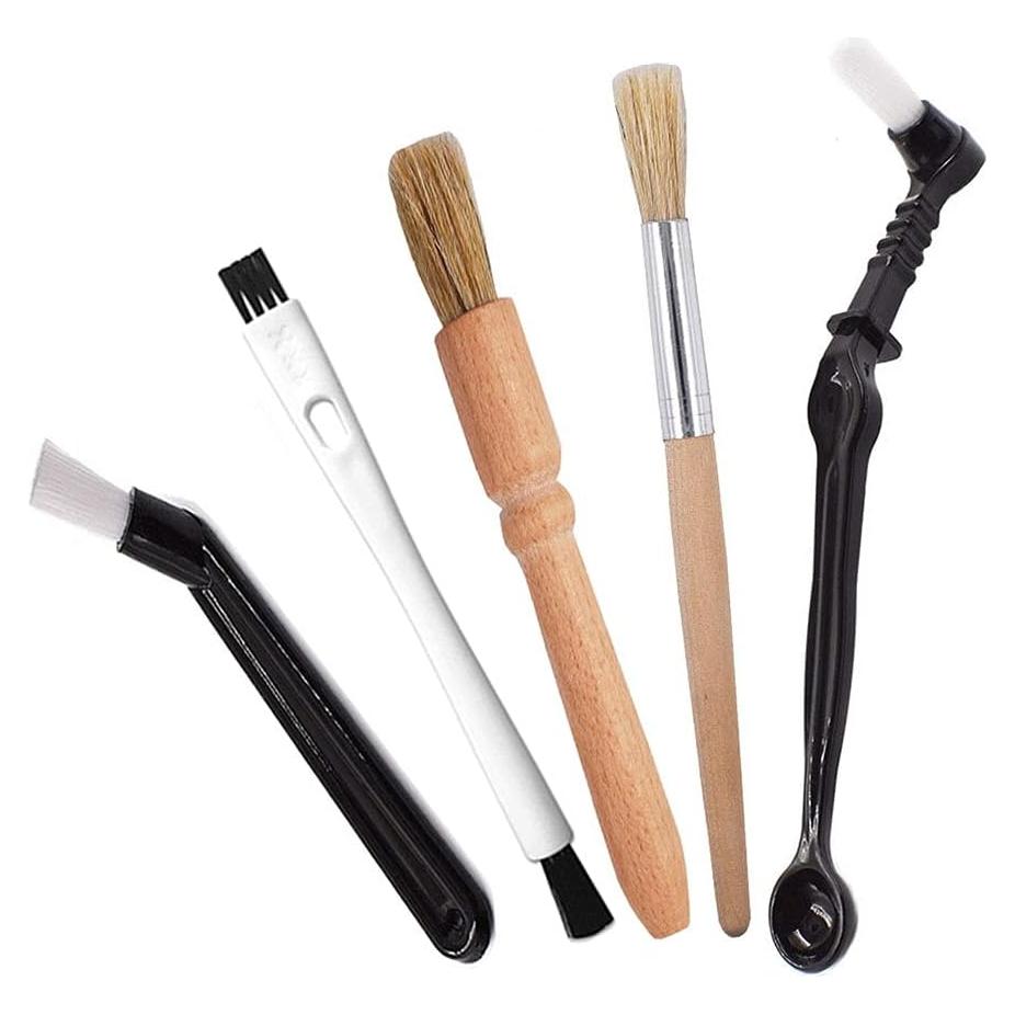 Kit de Cepillos para Café DXary 5 Piezas - Nylon y Madera