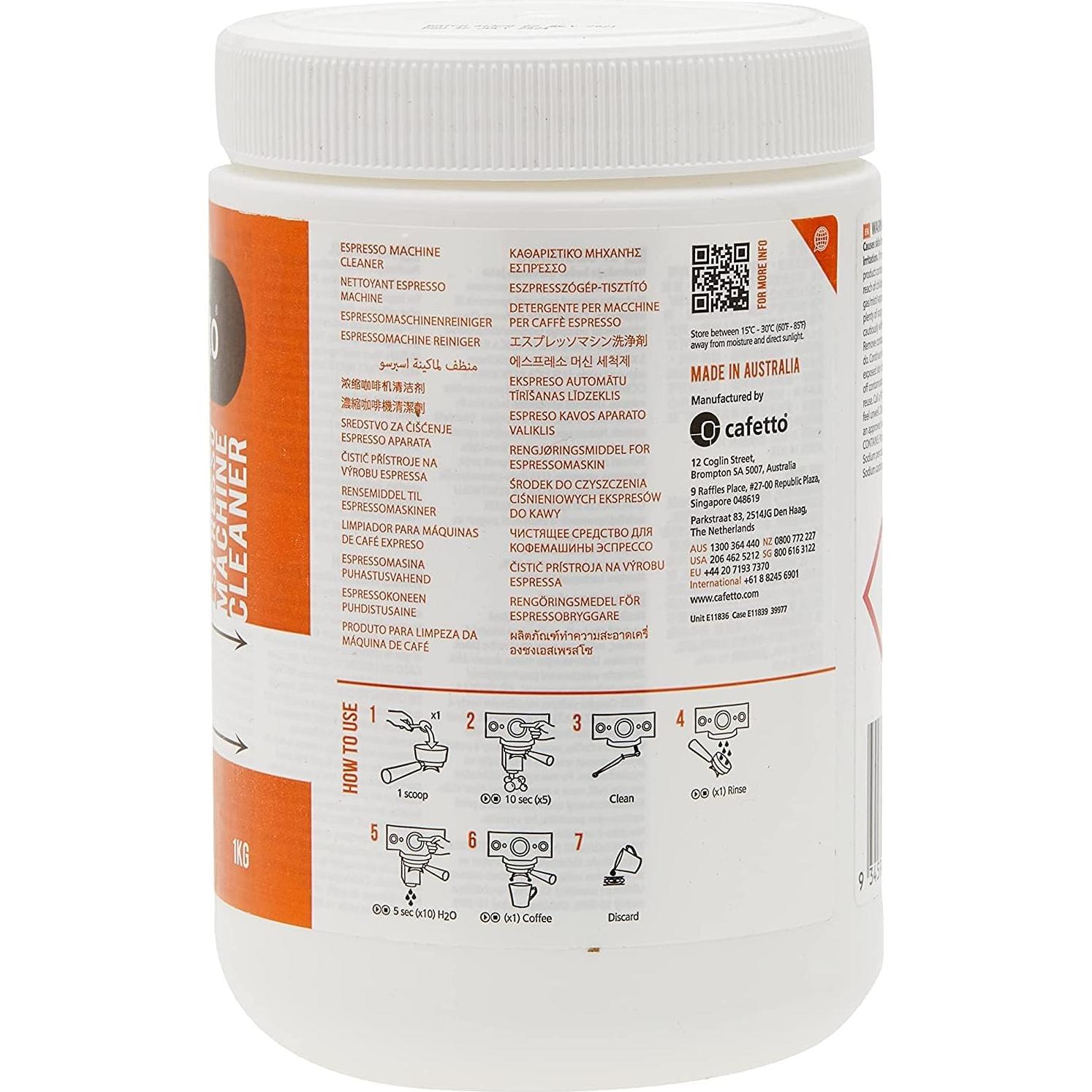 Limpiador de Máquina de Espresso Cafetto 1kg - Universal