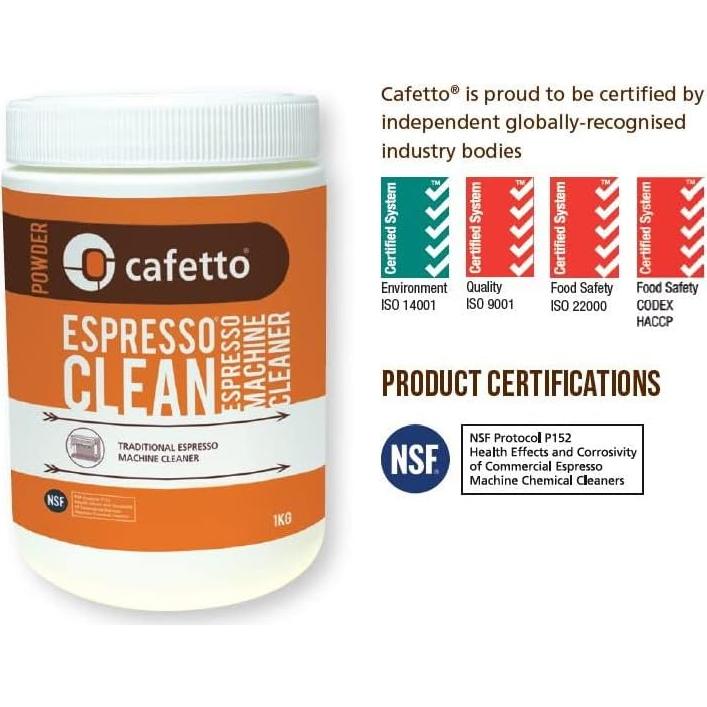 Limpiador de Máquina de Espresso Cafetto 1kg - Universal