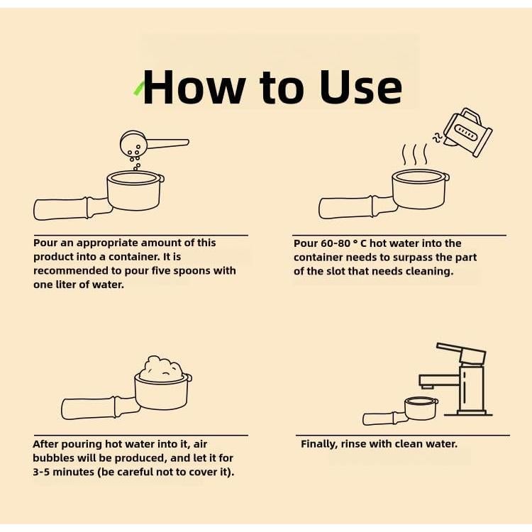 Polvo de limpieza para máquina de café espresso DeeKleen 680g