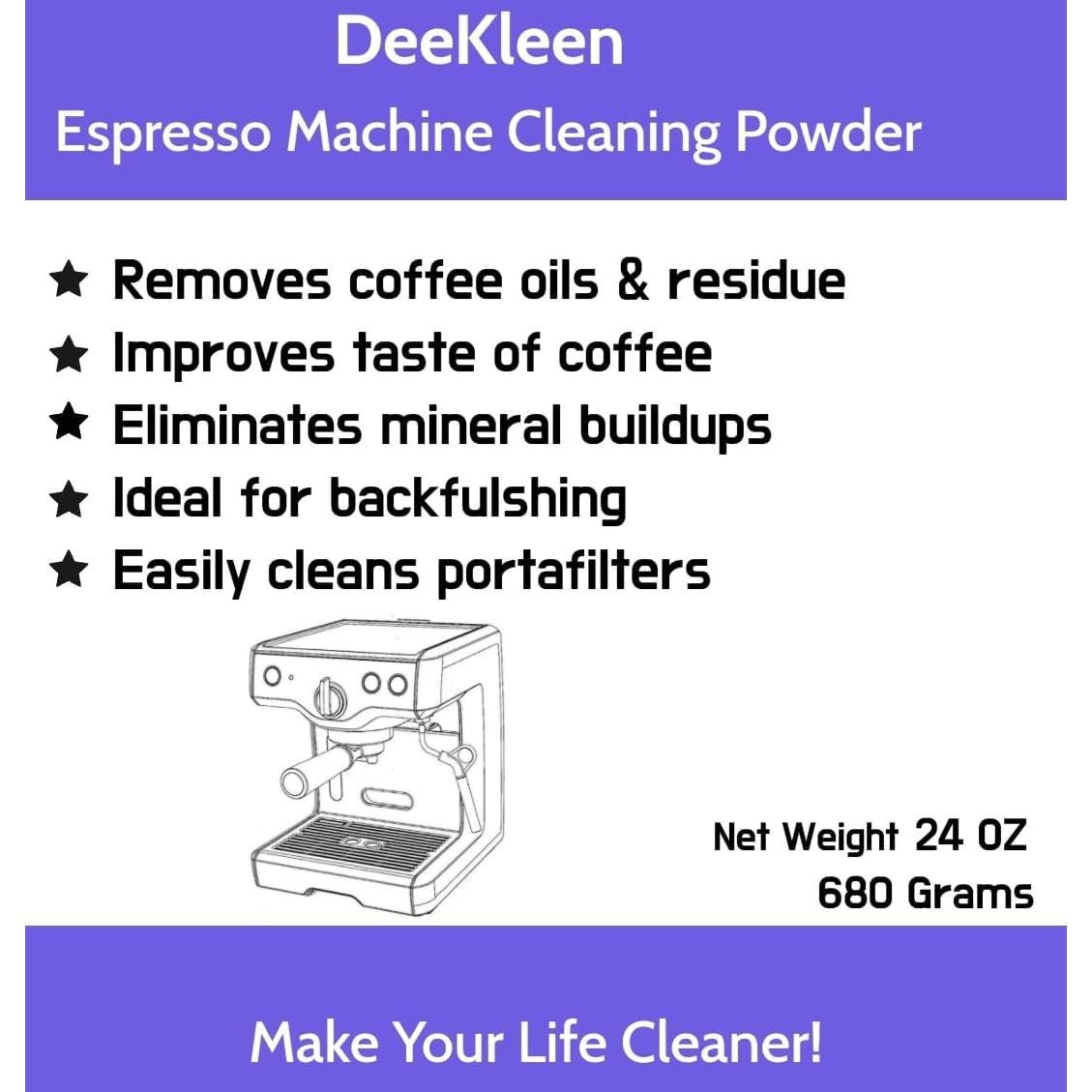 Polvo de limpieza para máquina de café espresso DeeKleen 680g