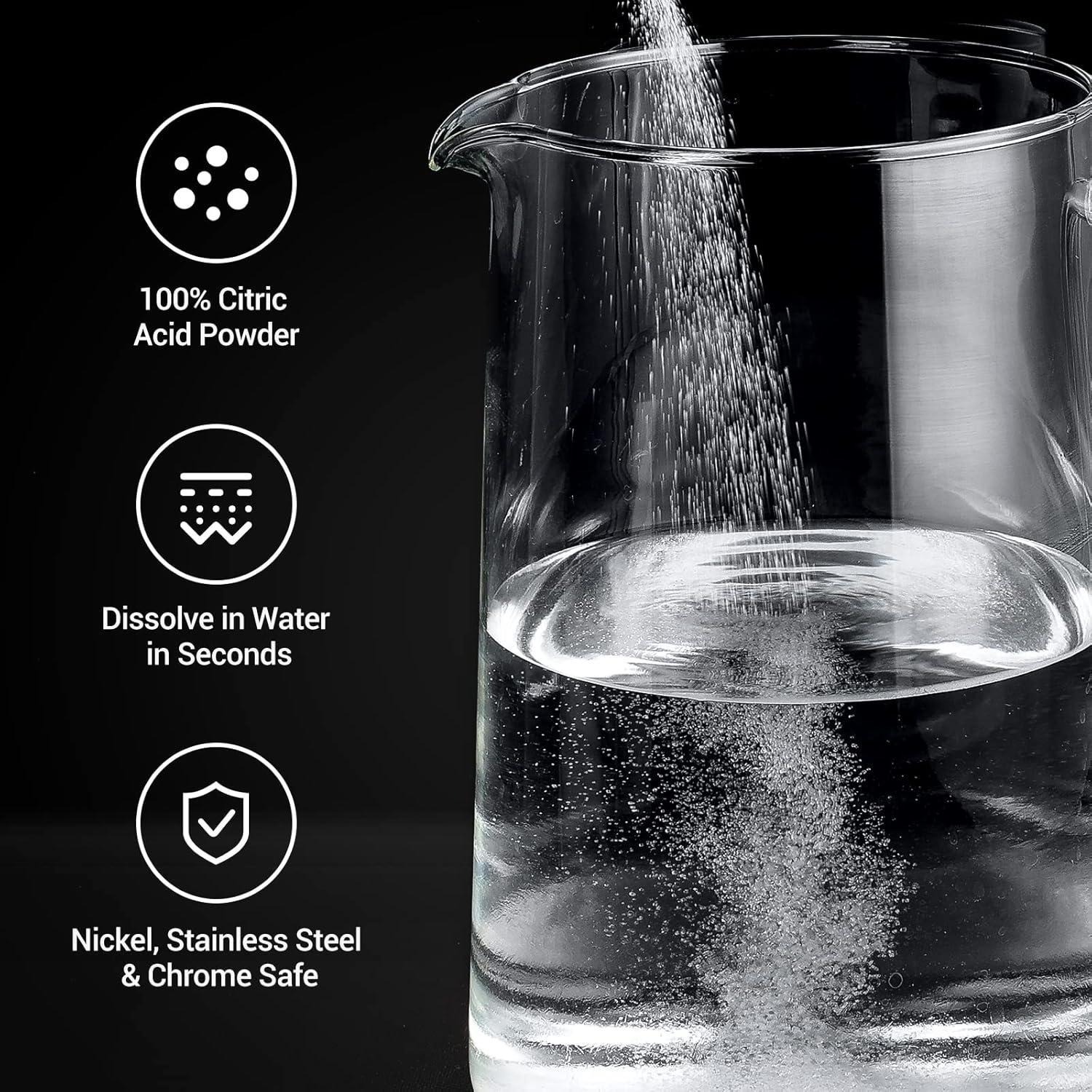 Limpiador de Cafetera Gevi 280g - 8 Usos Ácido Cítrico Orgánico